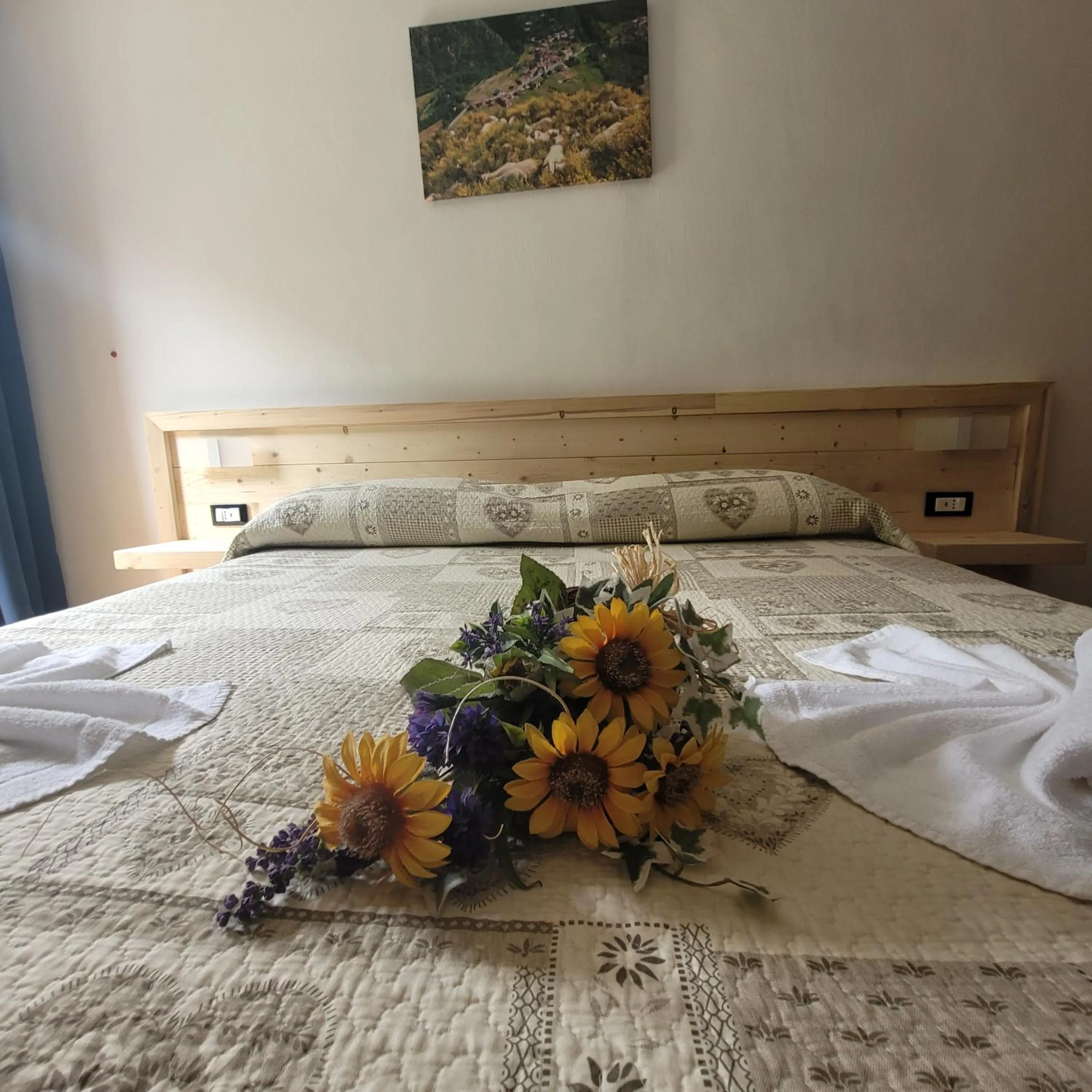 Bed in Chalet Monte Nebius