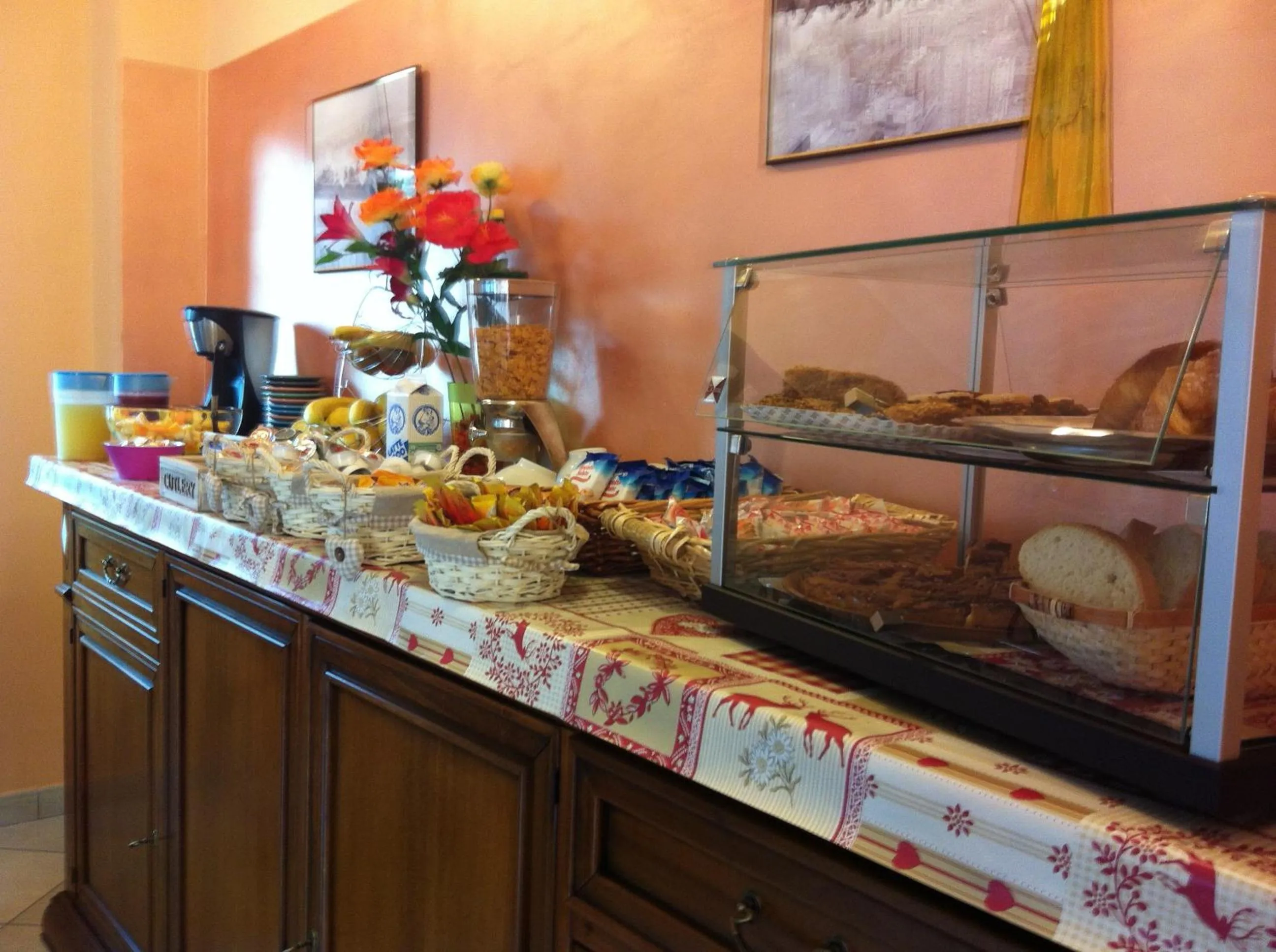 Buffet breakfast in Chalet Monte Nebius