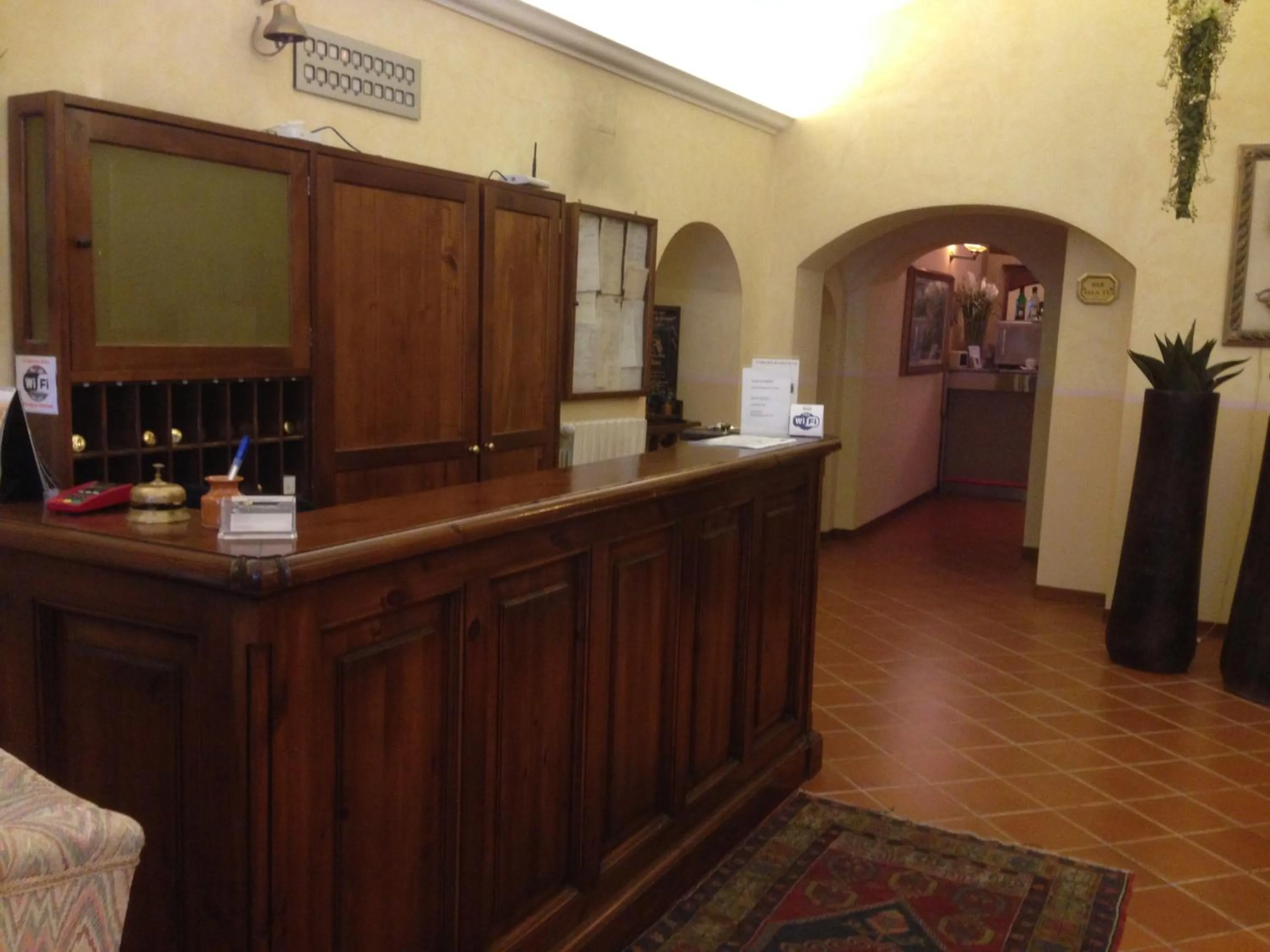 Lobby or reception in Hotel Filippeschi