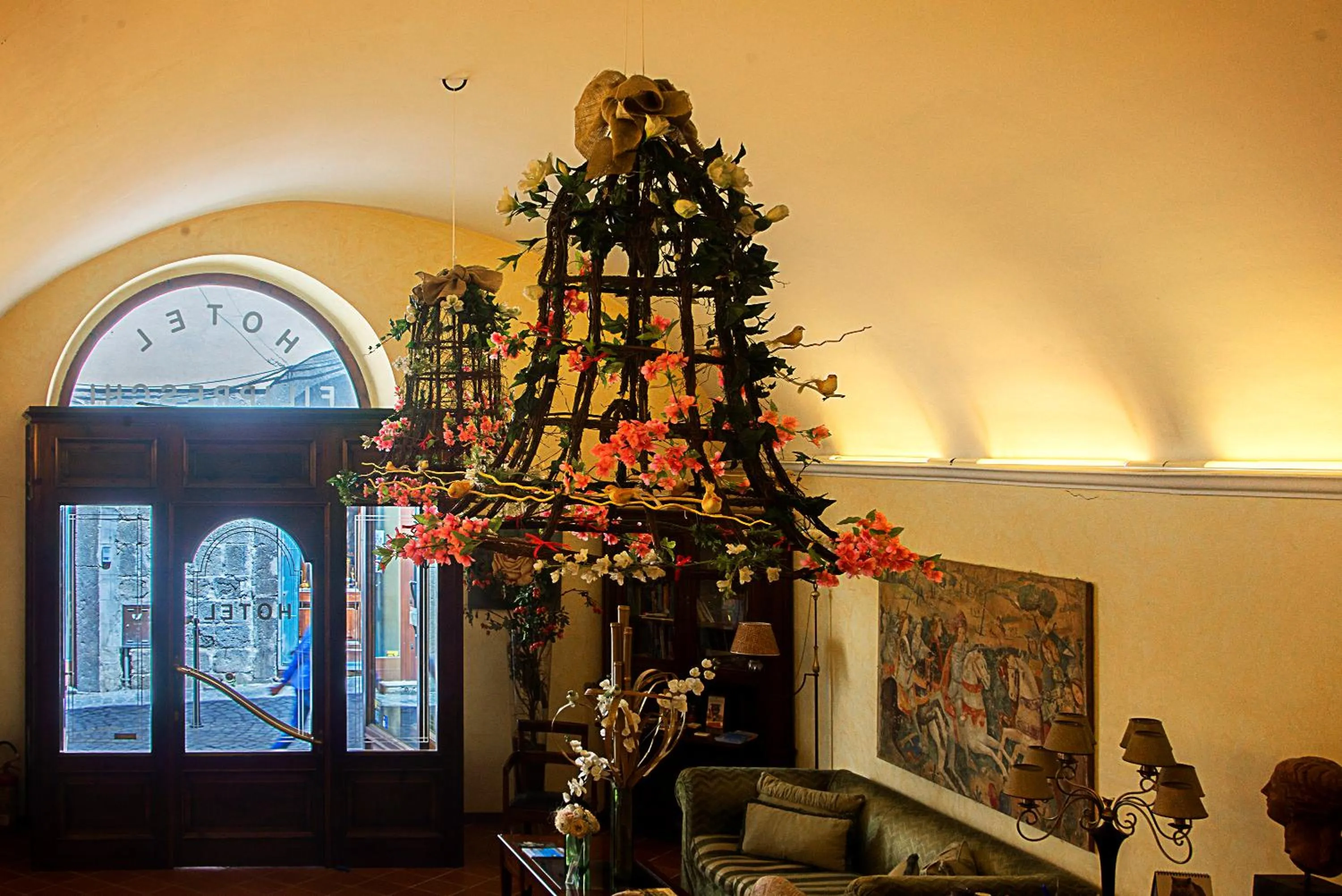 Lobby or reception in Hotel Filippeschi
