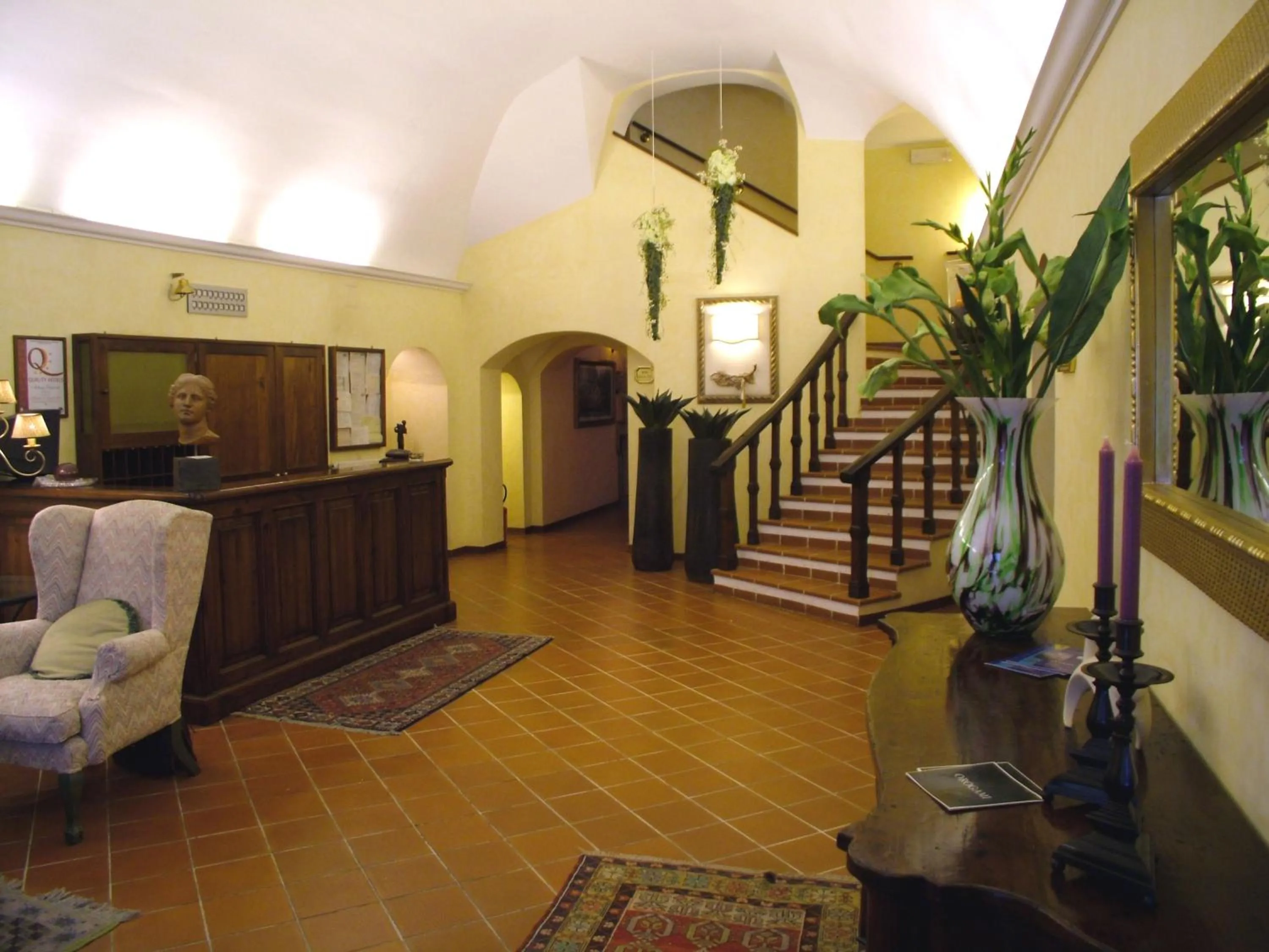 Lobby or reception in Hotel Filippeschi