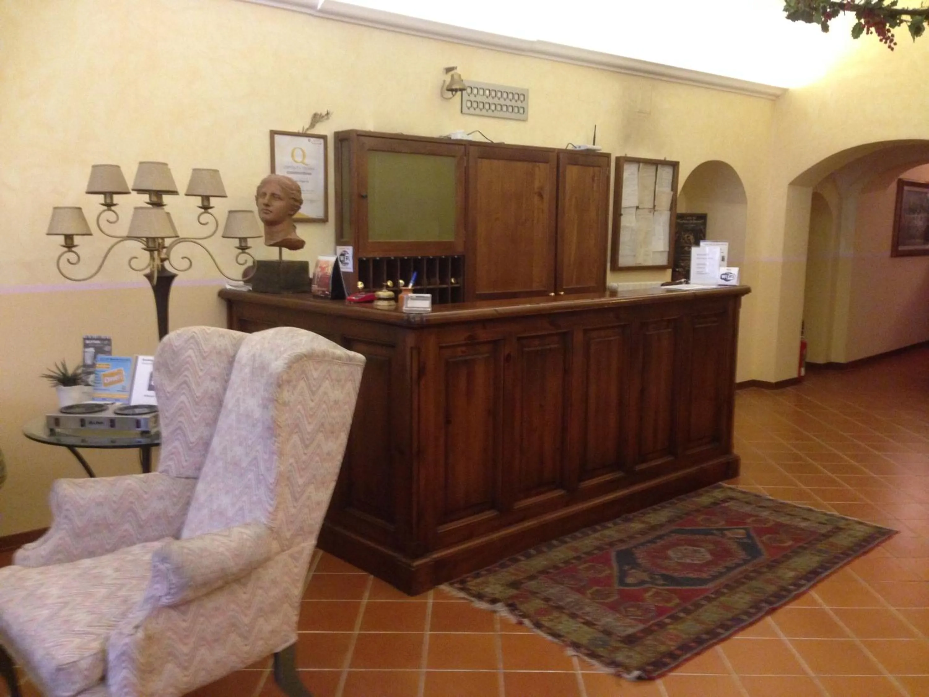 Lobby or reception in Hotel Filippeschi