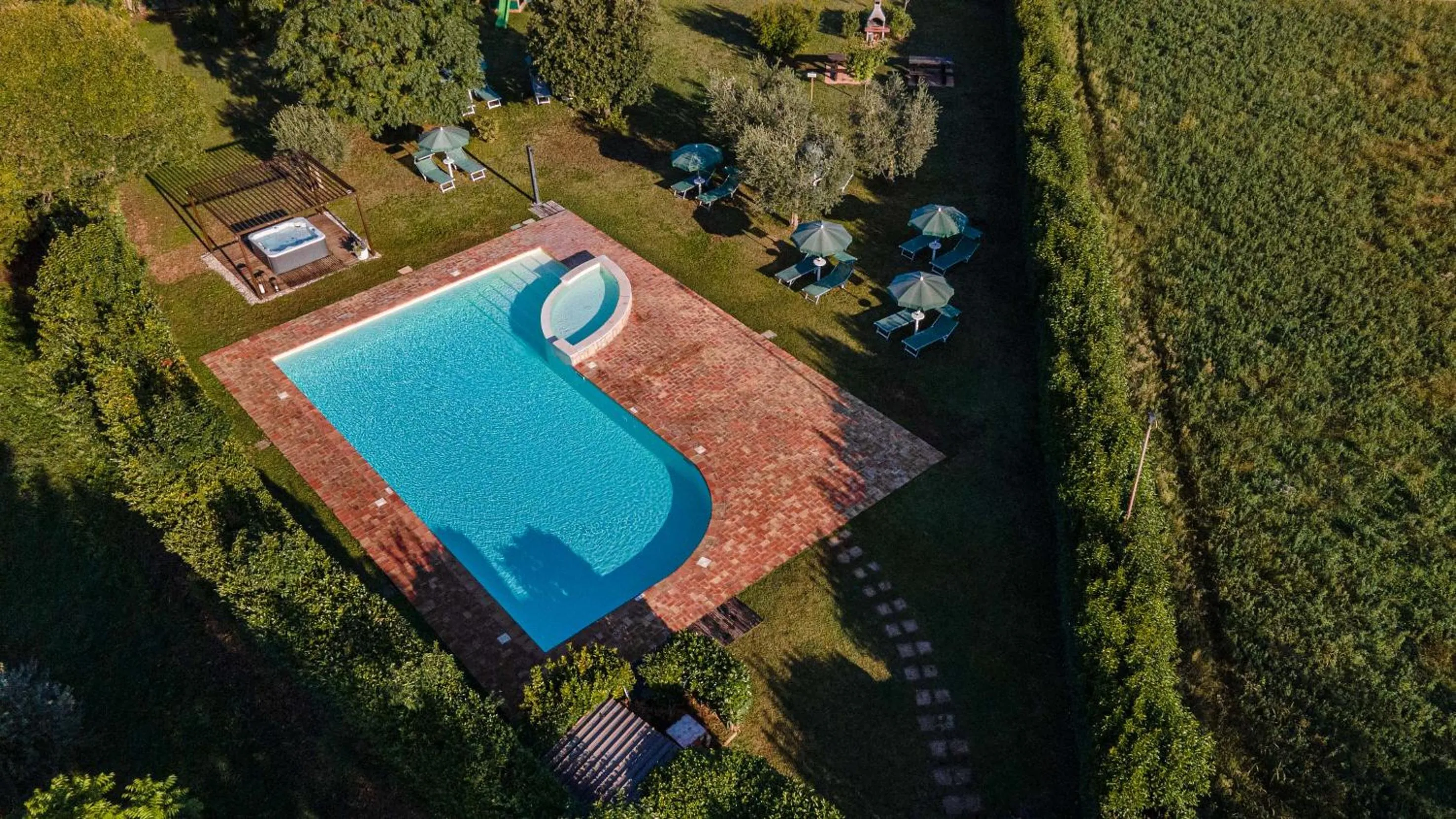 Bird's eye view in Residence Il Melograno