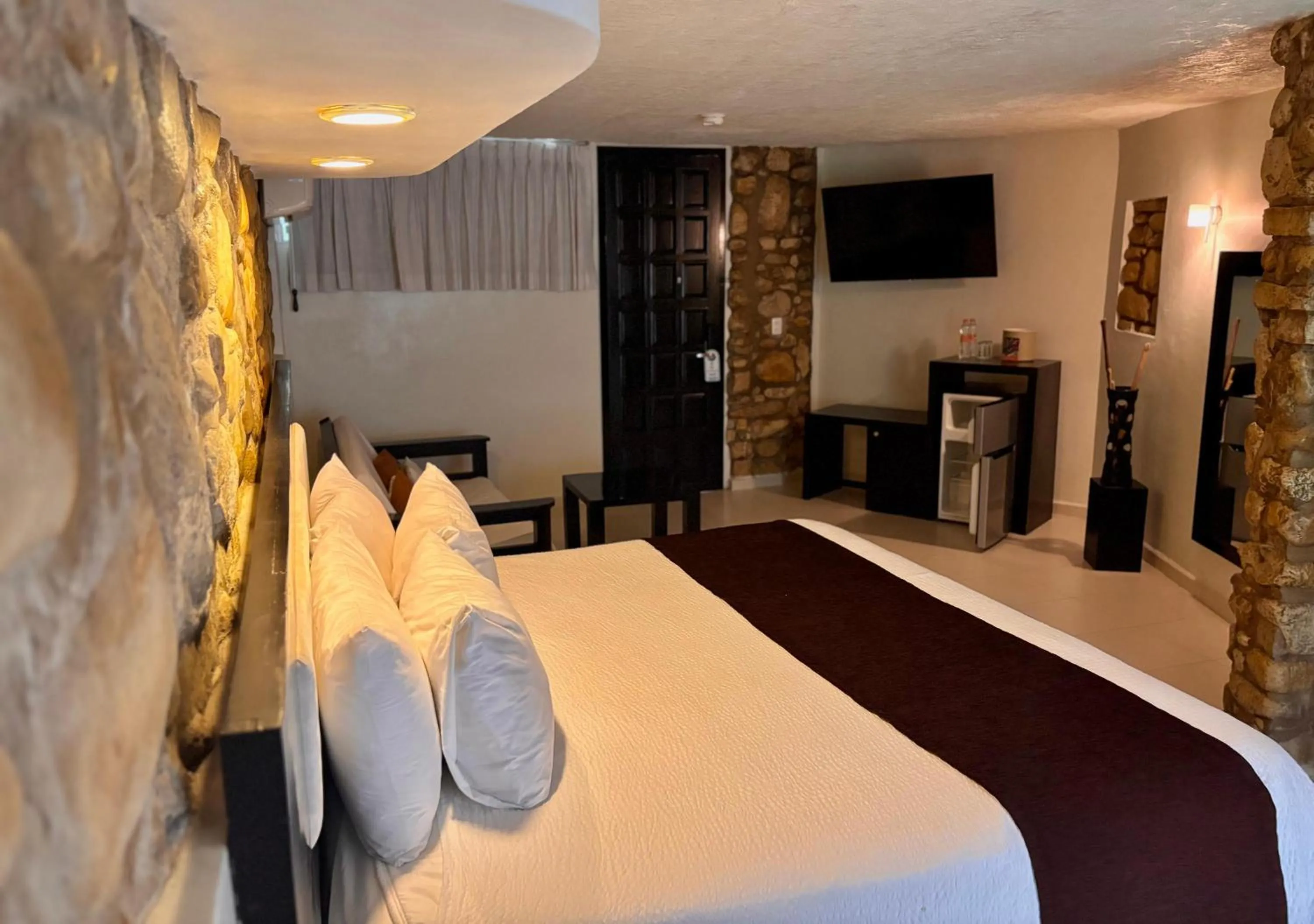 Bed in Hotel Nututun Palenque