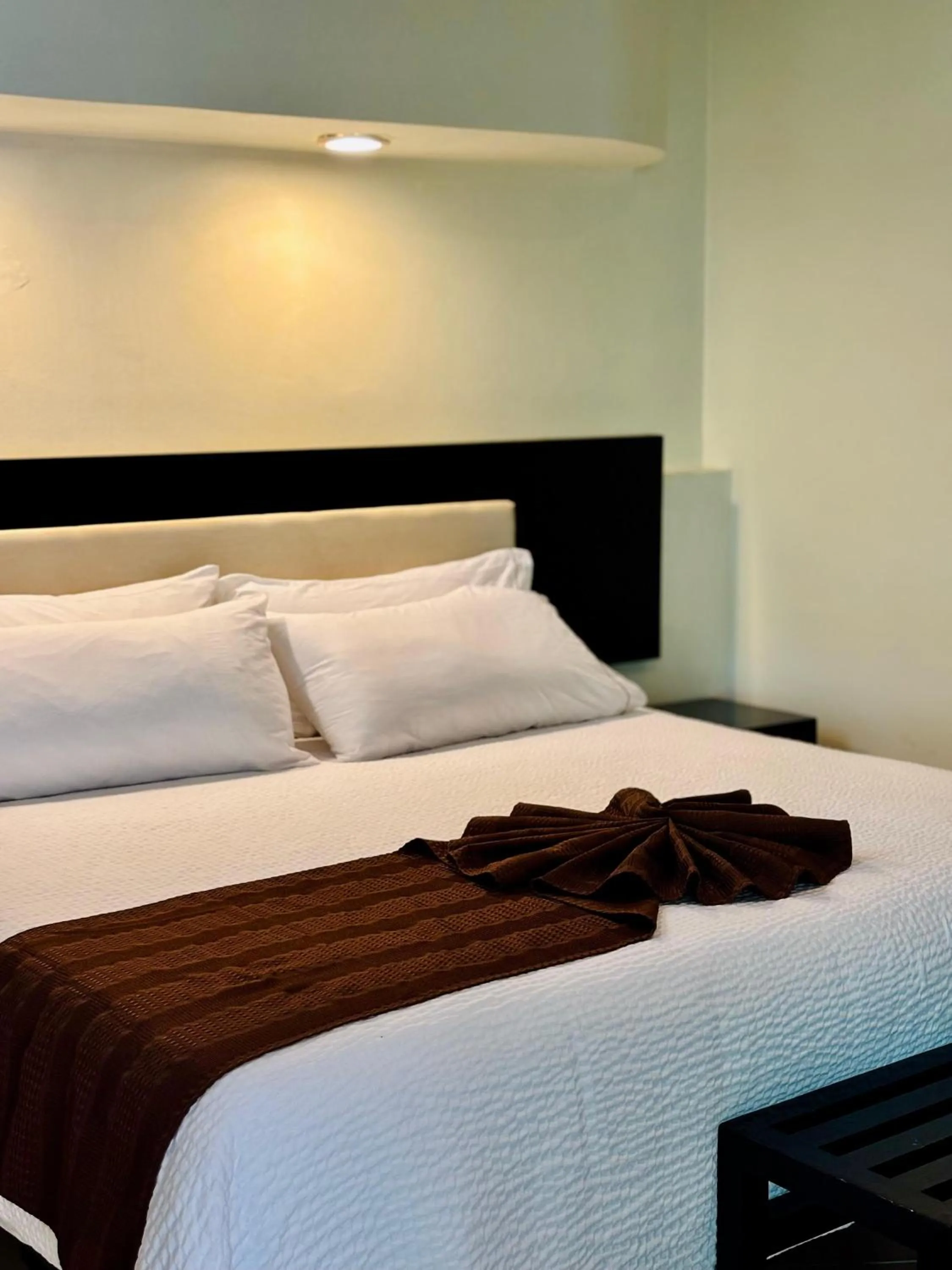 Bed in Hotel Nututun Palenque