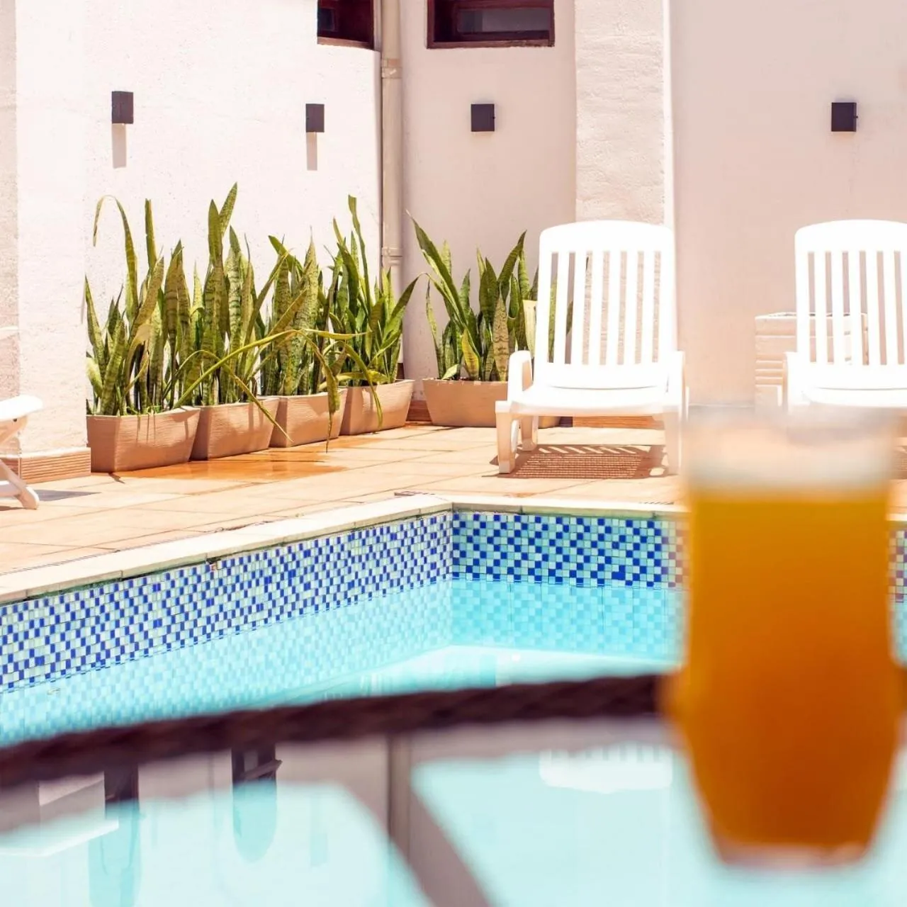 Swimming pool in Pousada Finlândia