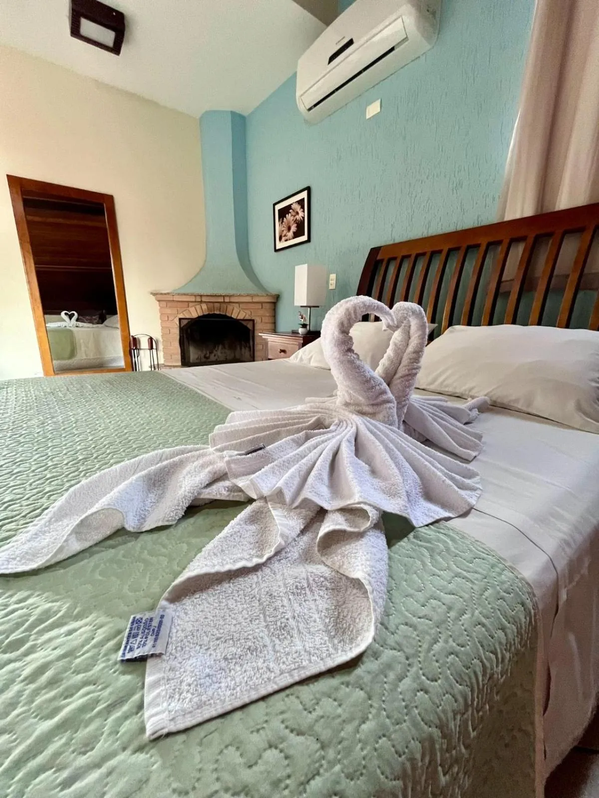 Bed in Pousada Finlândia