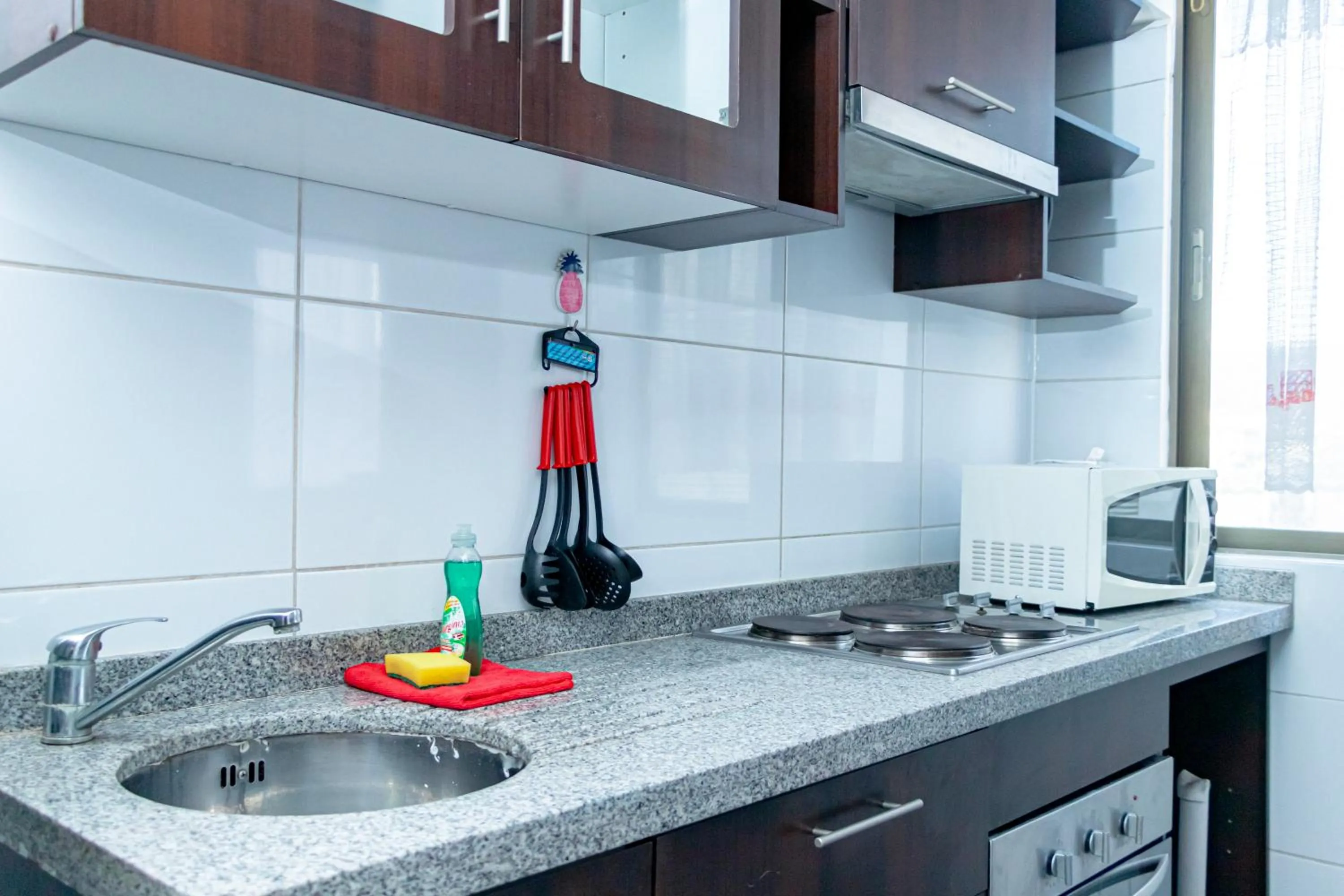 Kitchen or kitchenette in Departamentos Amoblados Torre Tagle