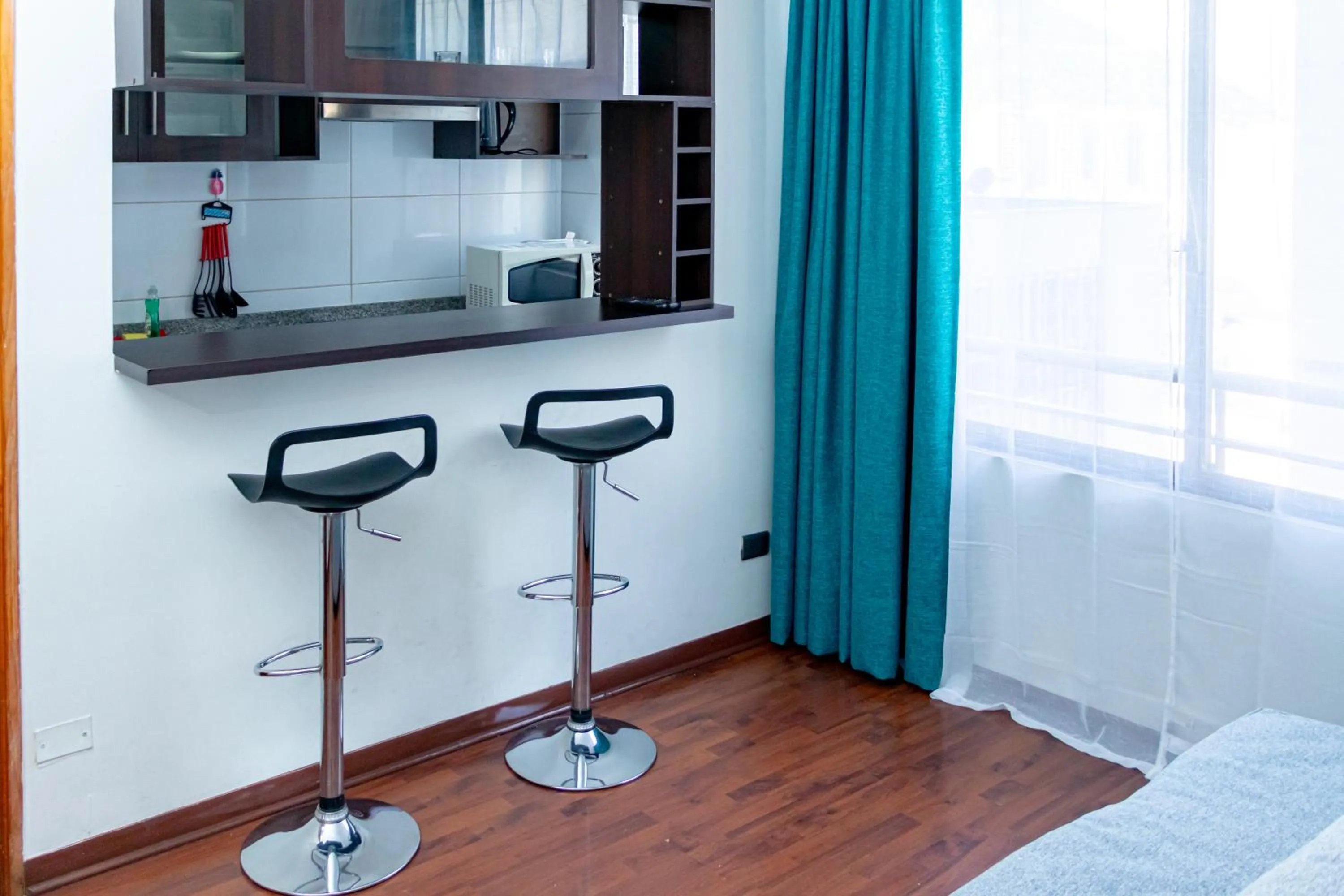 Kitchen or kitchenette in Departamentos Amoblados Torre Tagle