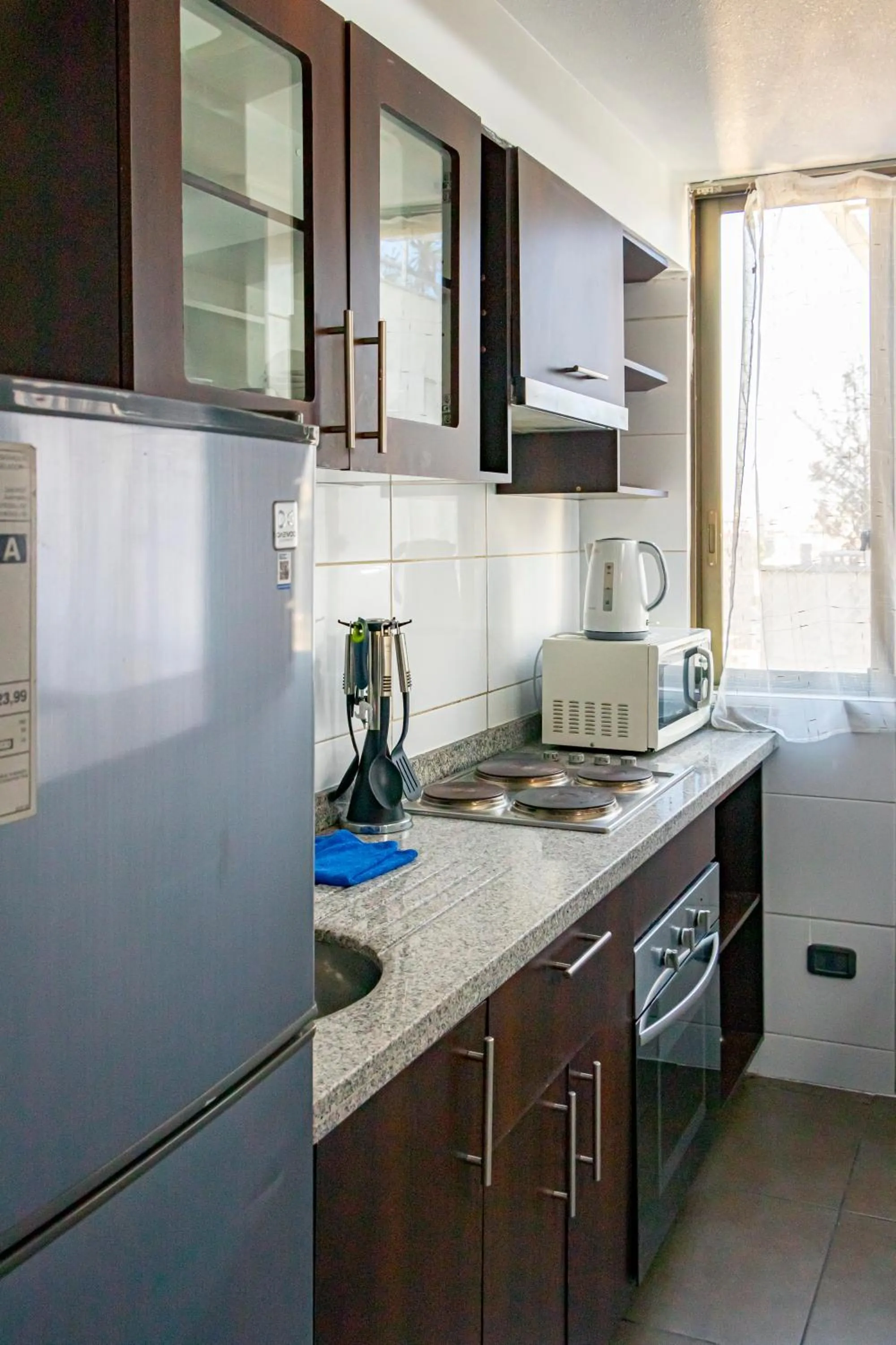 Kitchen or kitchenette in Departamentos Amoblados Torre Tagle