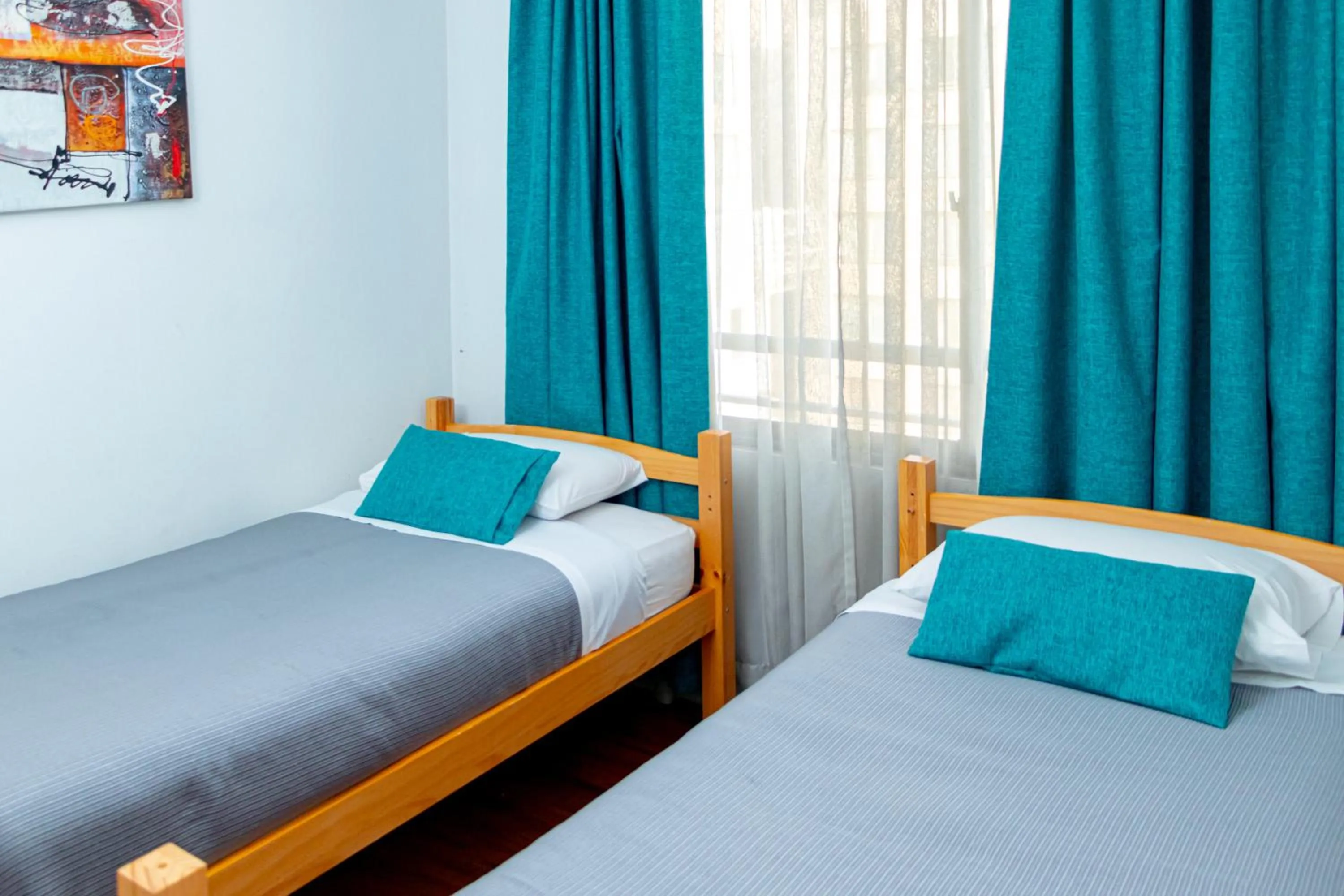 Bed in Departamentos Amoblados Torre Tagle