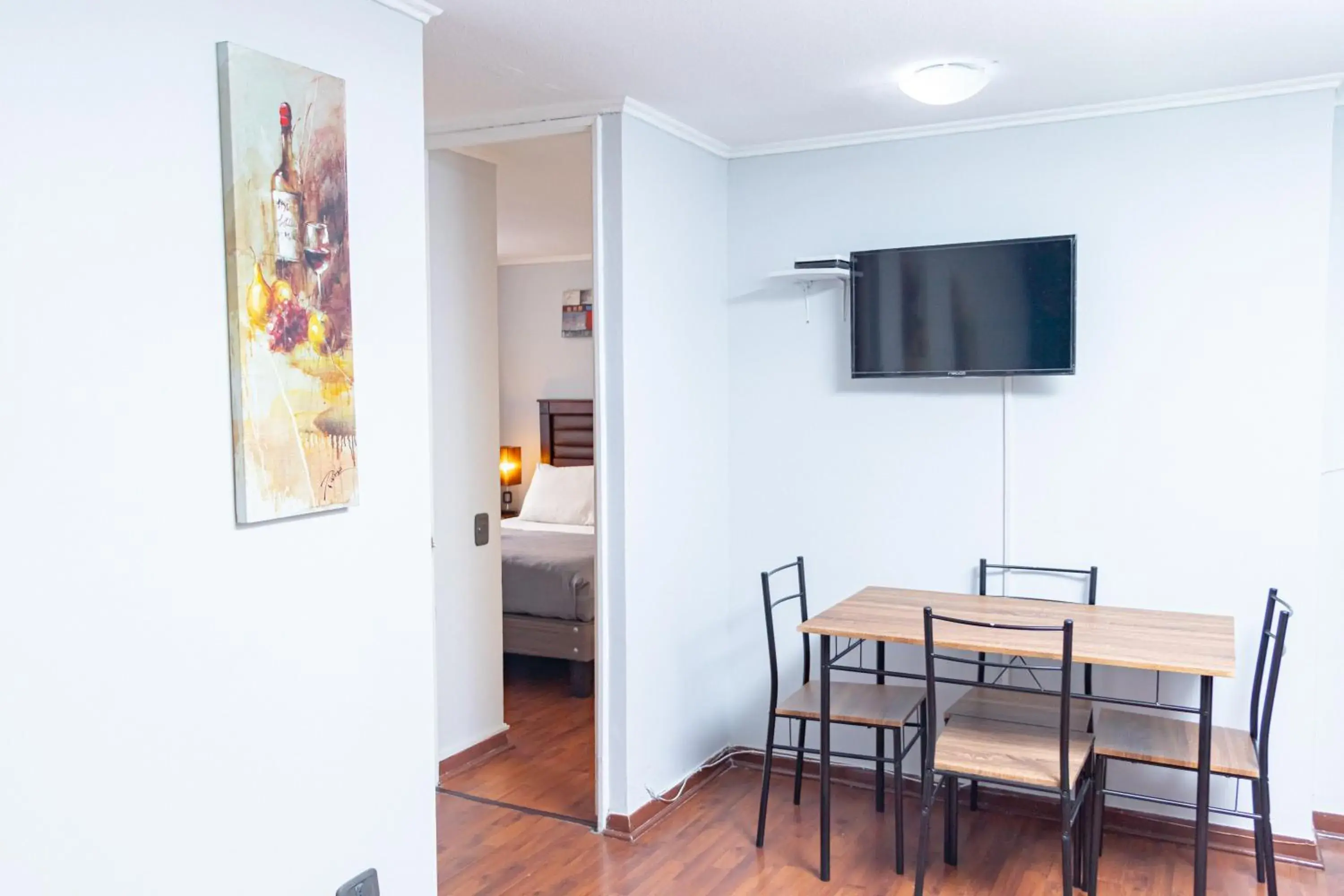 TV and multimedia, Bed in Departamentos Amoblados Torre Tagle TV and multimedia, Bed in Departamentos Amoblados Torre Tagle