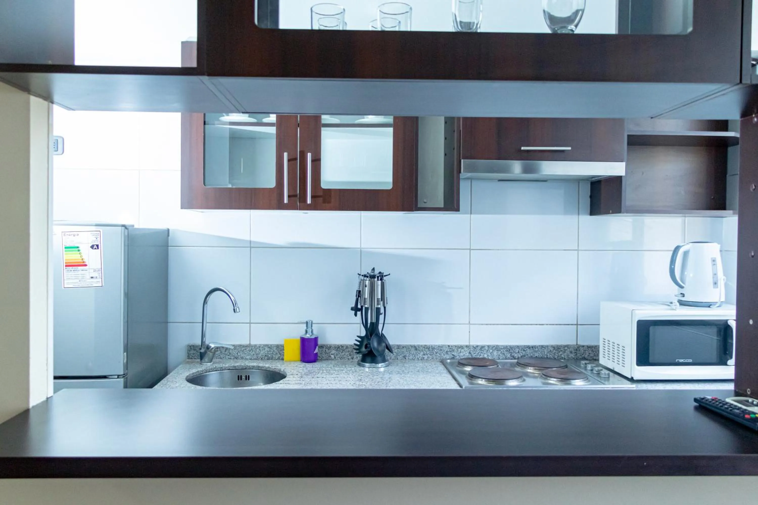 Kitchen or kitchenette in Departamentos Amoblados Torre Tagle