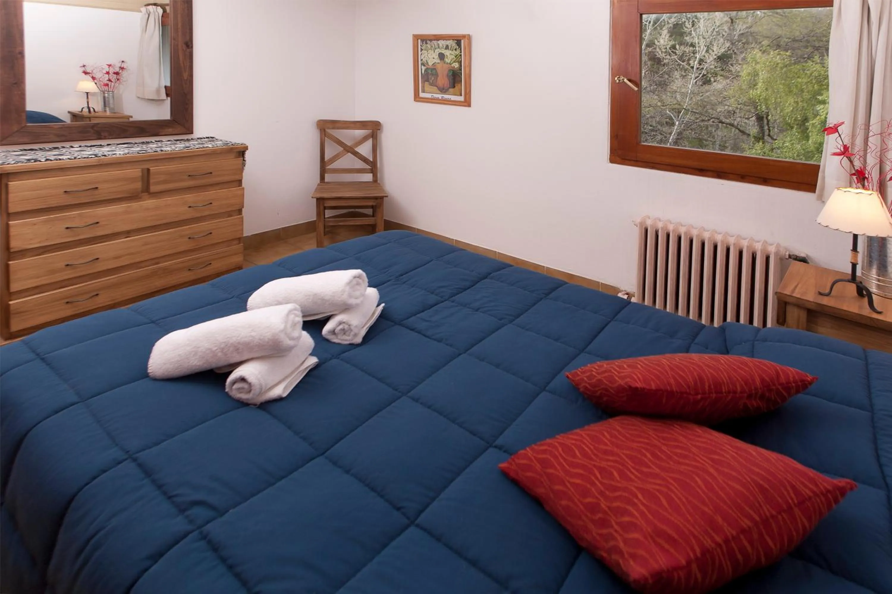 Bed in Cabañas Rucaleufu