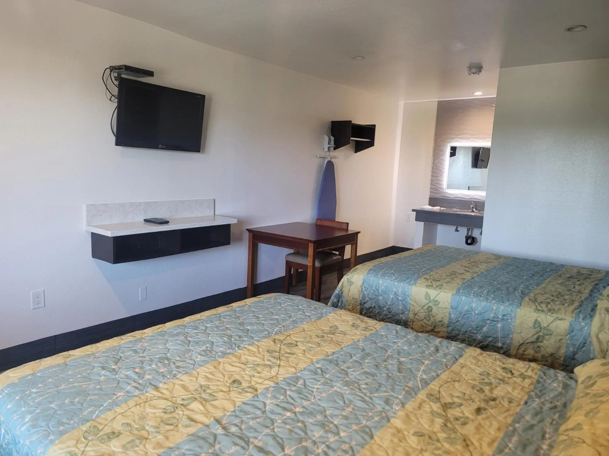 Bed in Motel Moonlight