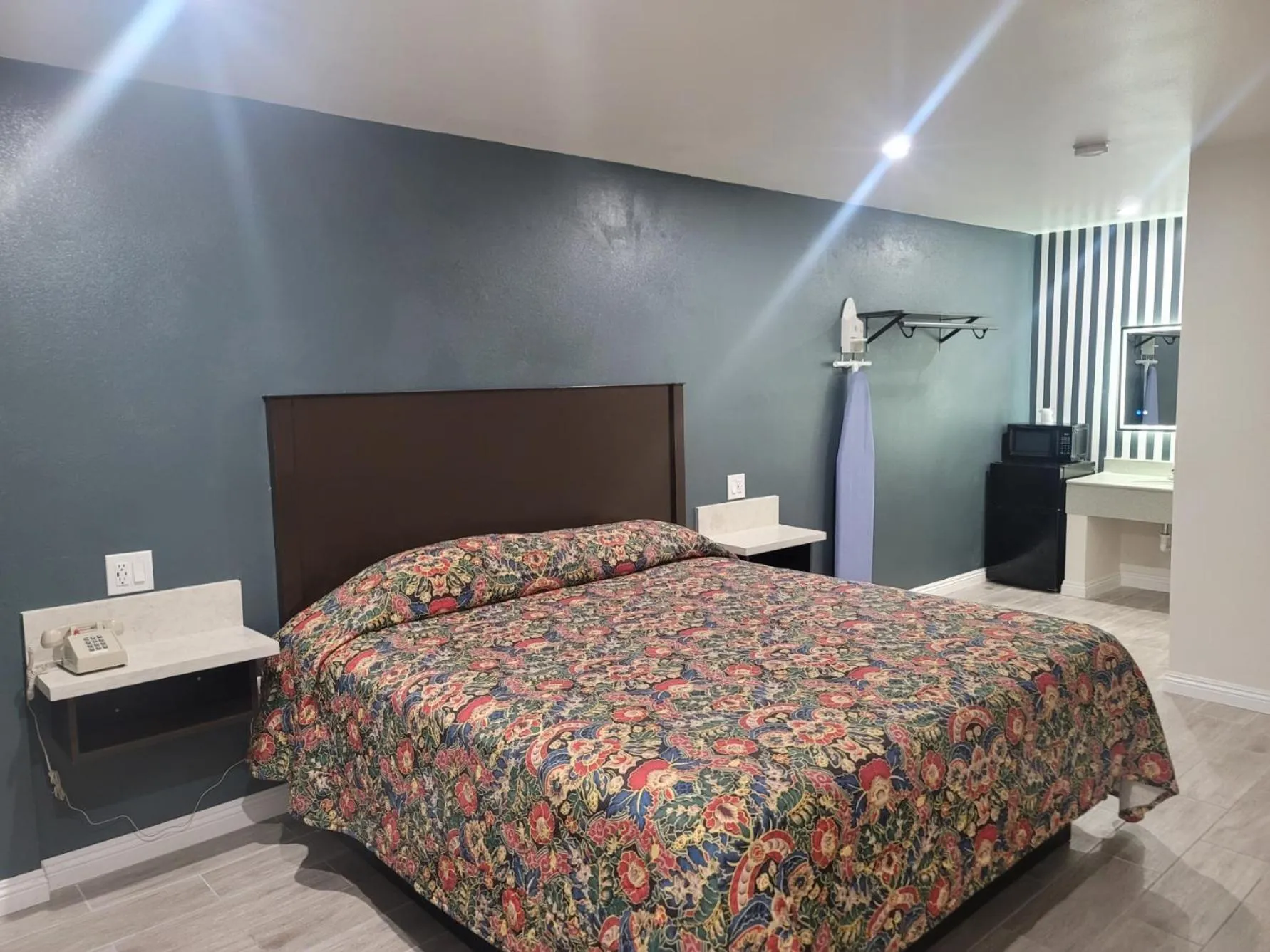 Bed in Motel Moonlight