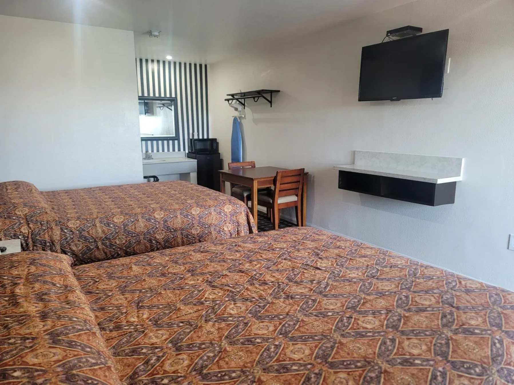 Bed in Motel Moonlight