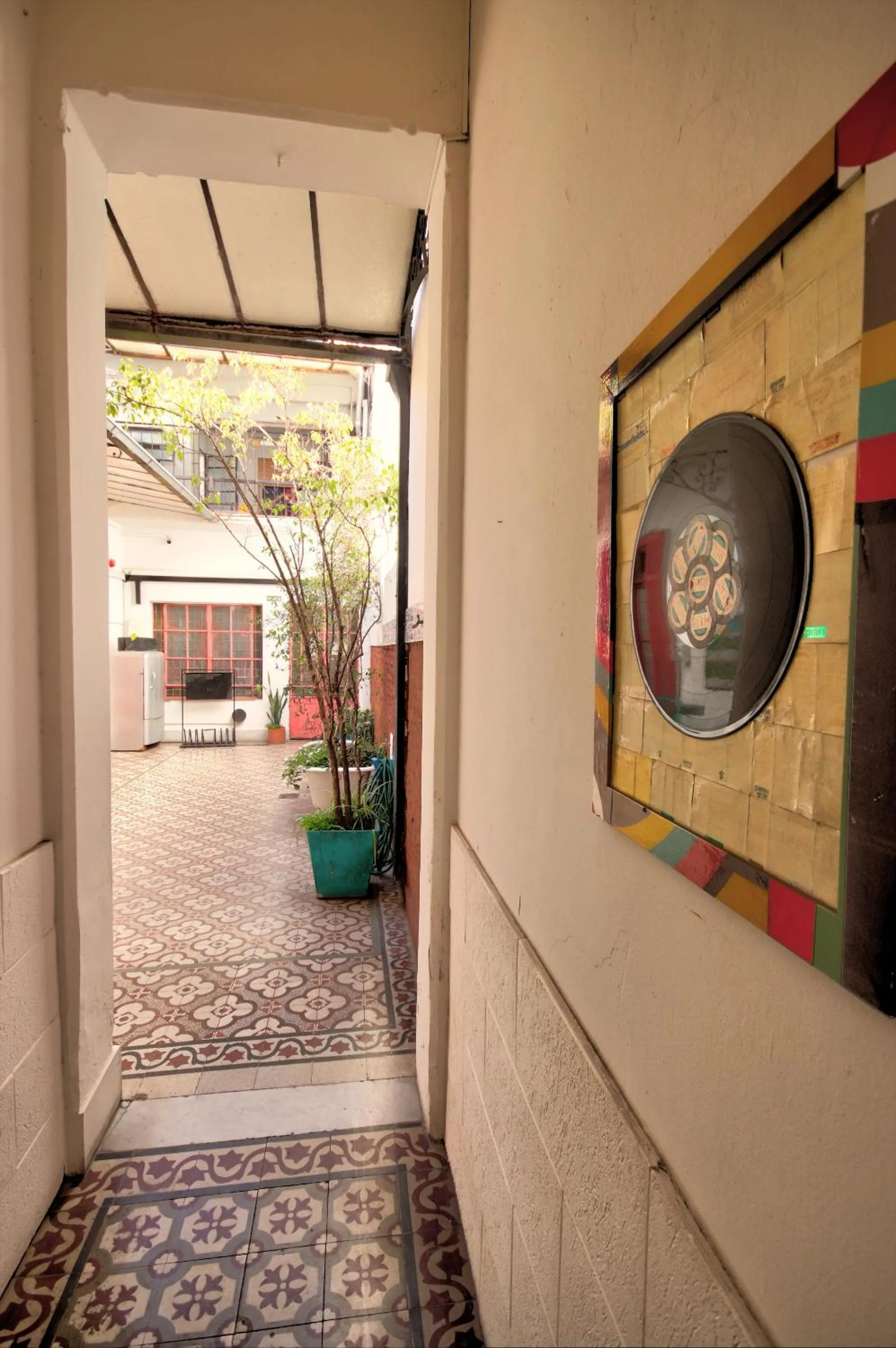 Patio in Play Hostel Soho