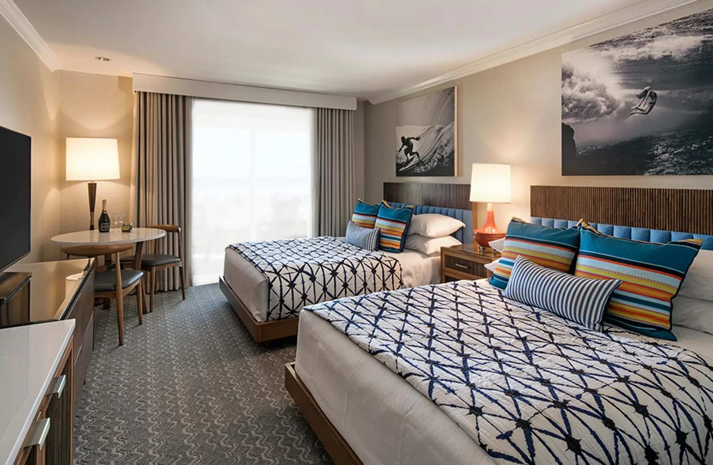 Queen Room with Two Queen Beds - Partial Ocean View in Sandcastle Hotel on the Beach Queen Room with Two Queen Beds - Partial Ocean View in Sandcastle Hotel on the Beach