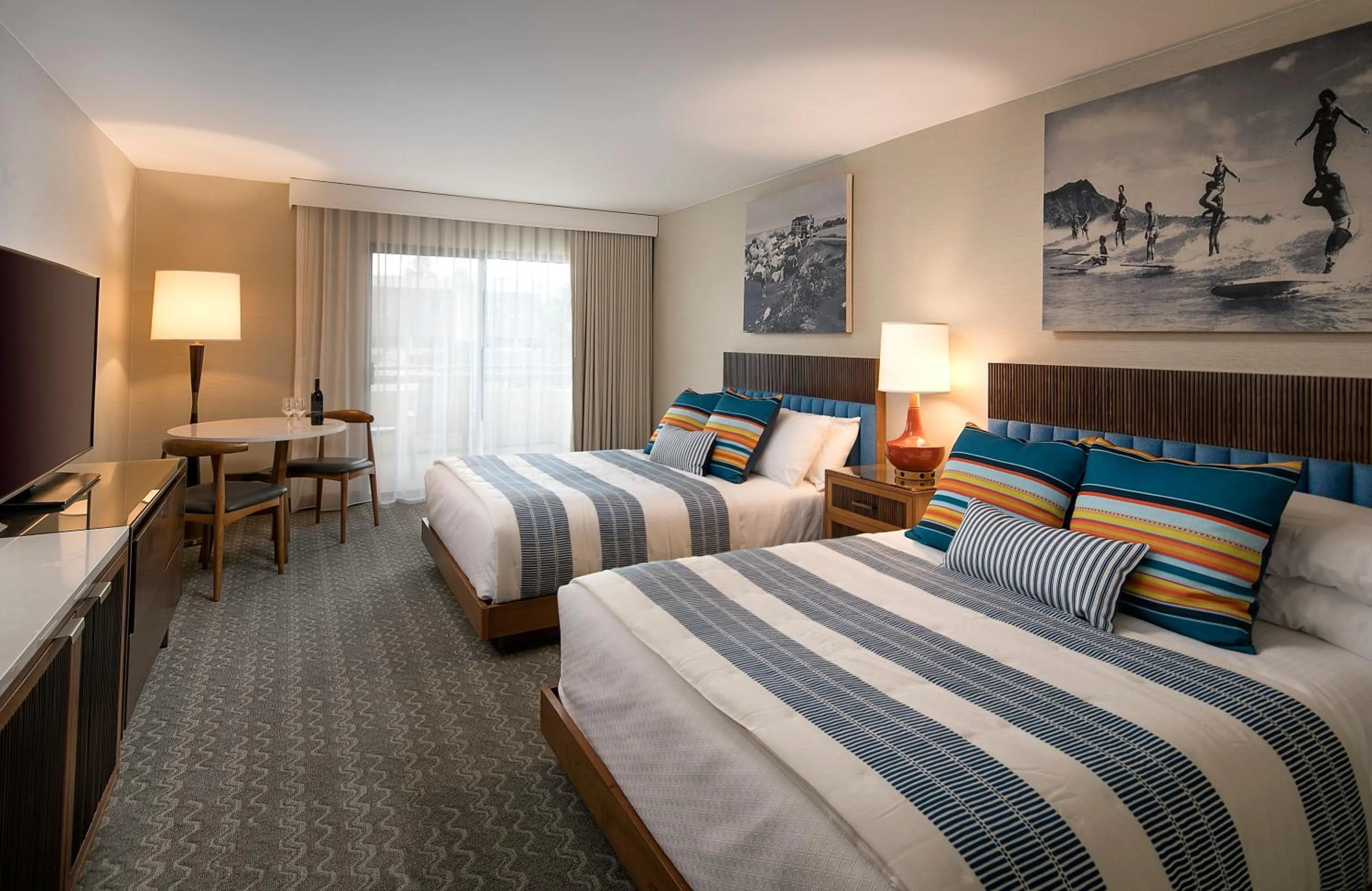 Bed in Sandcastle Hotel on the Beach