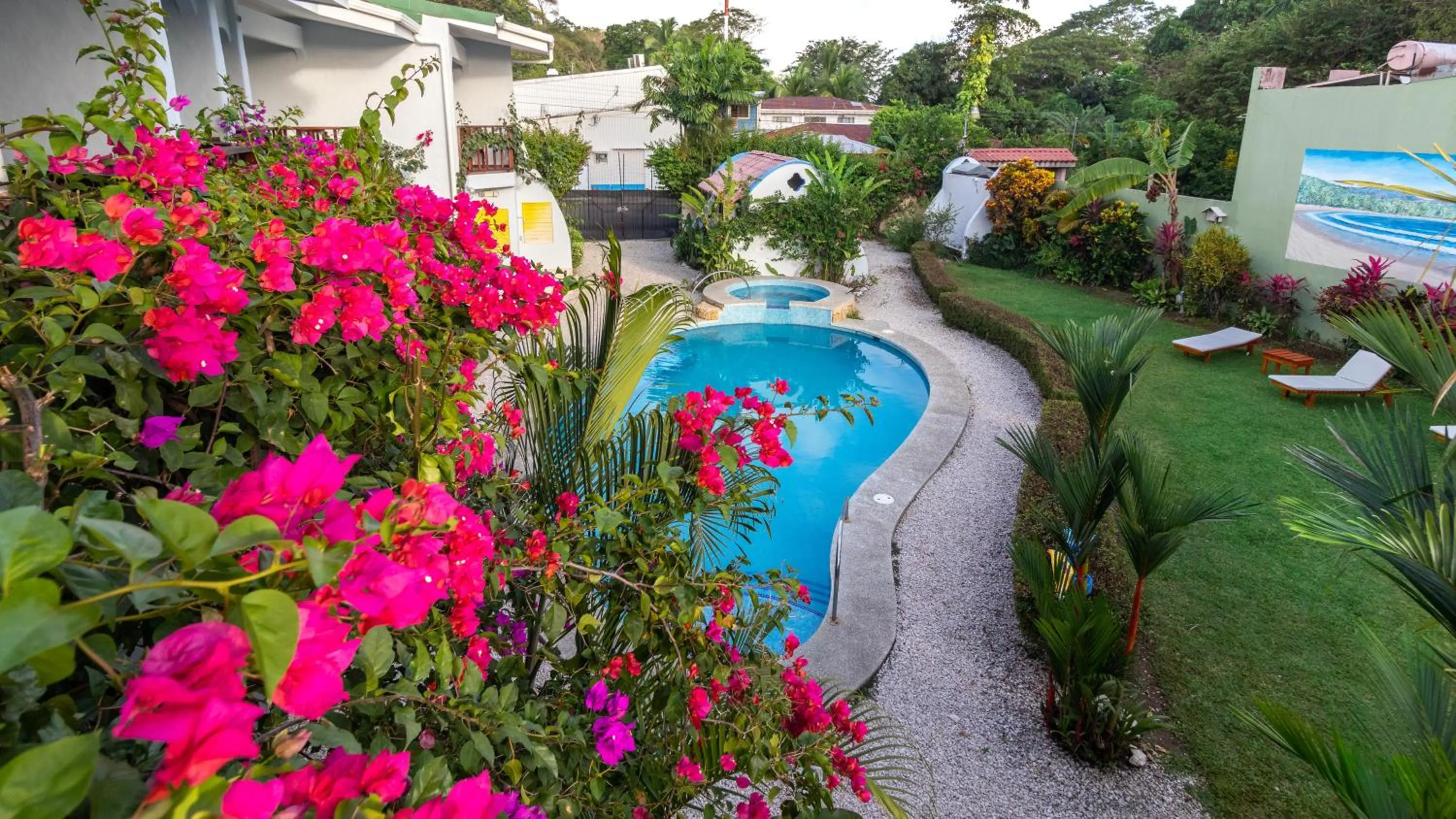 Pool view in Hotel Giada