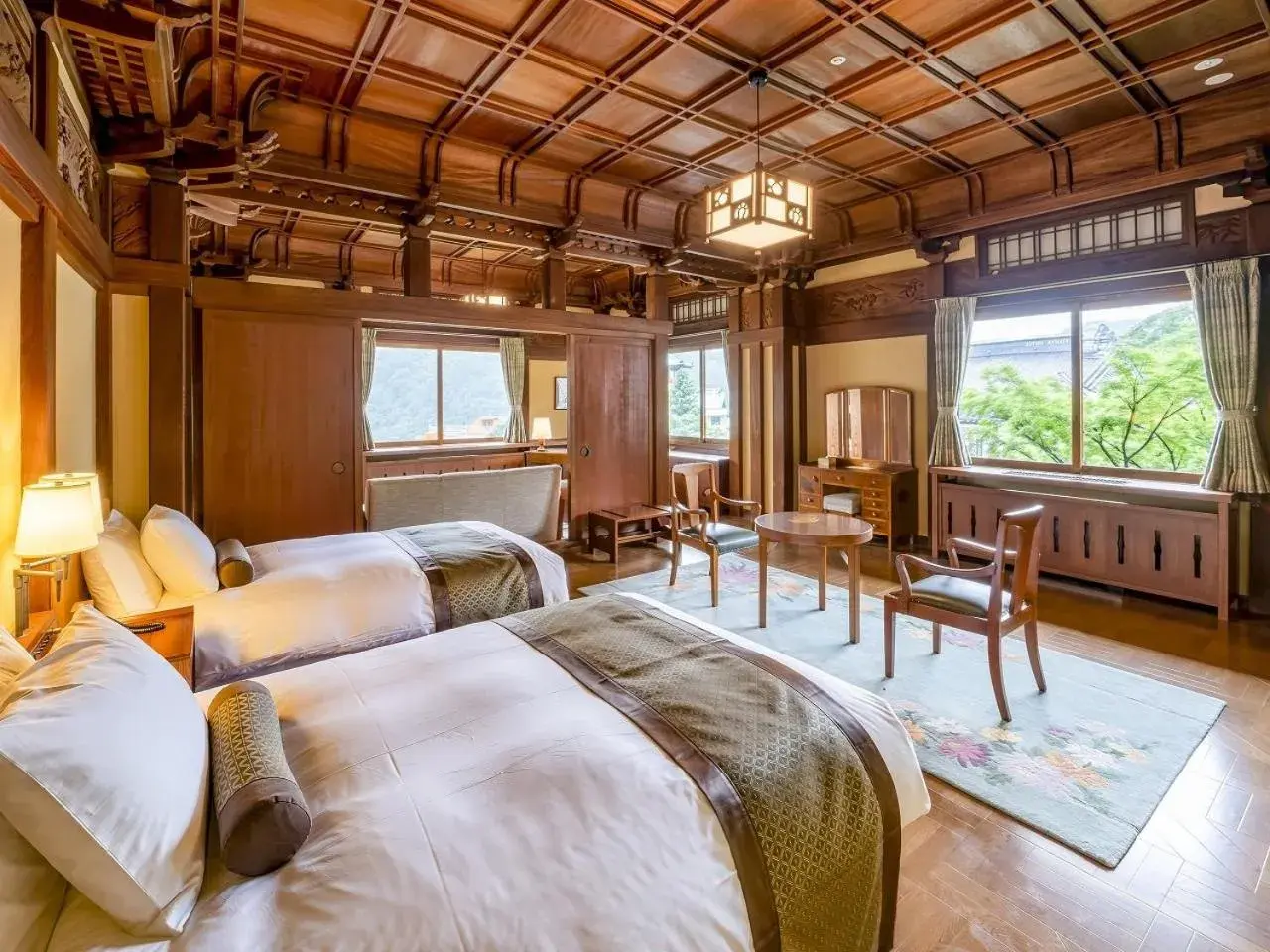 Bed in The Fujiya Hotel Bed in The Fujiya Hotel