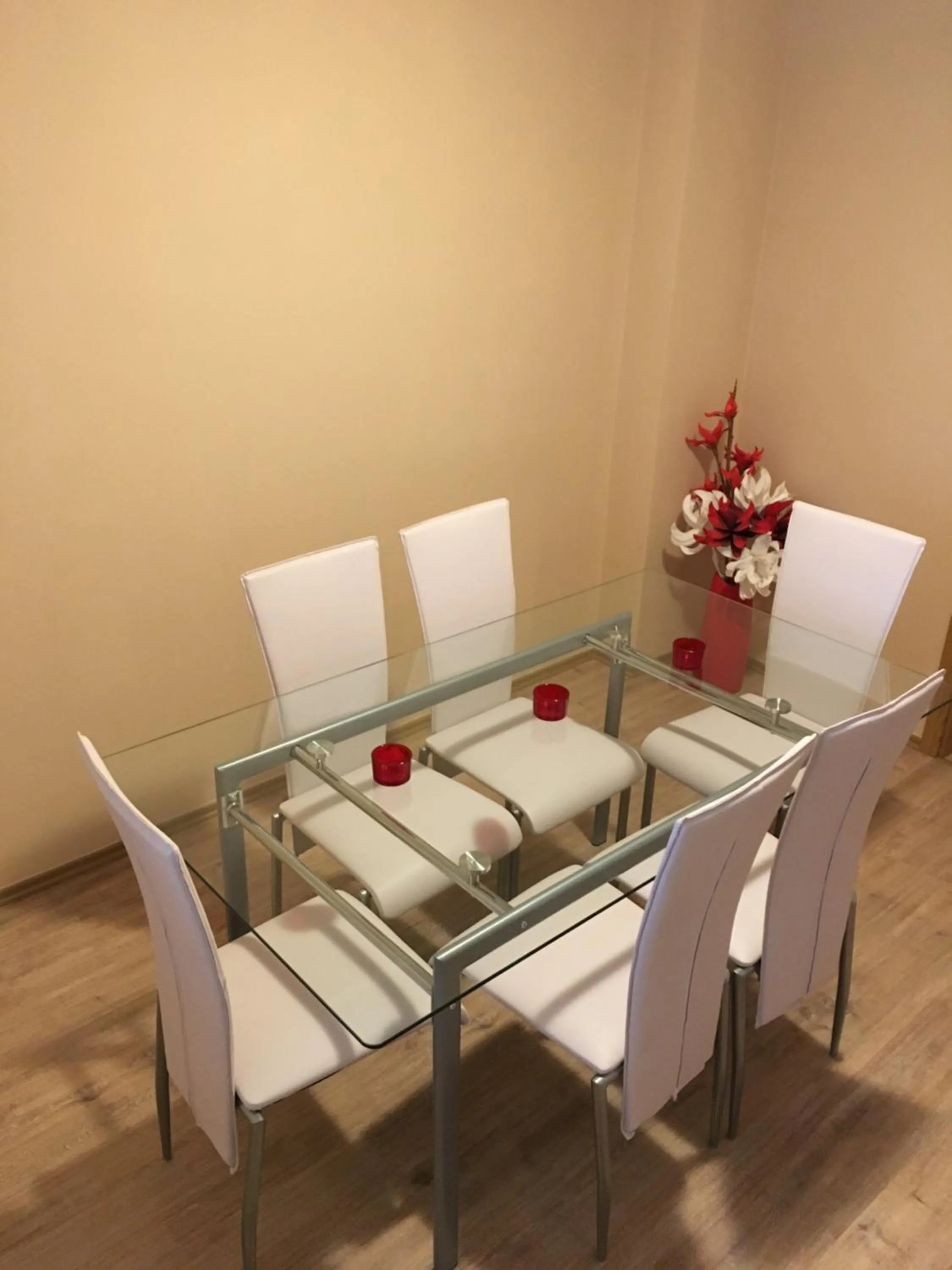 Dining area in Sausage dog's apartments