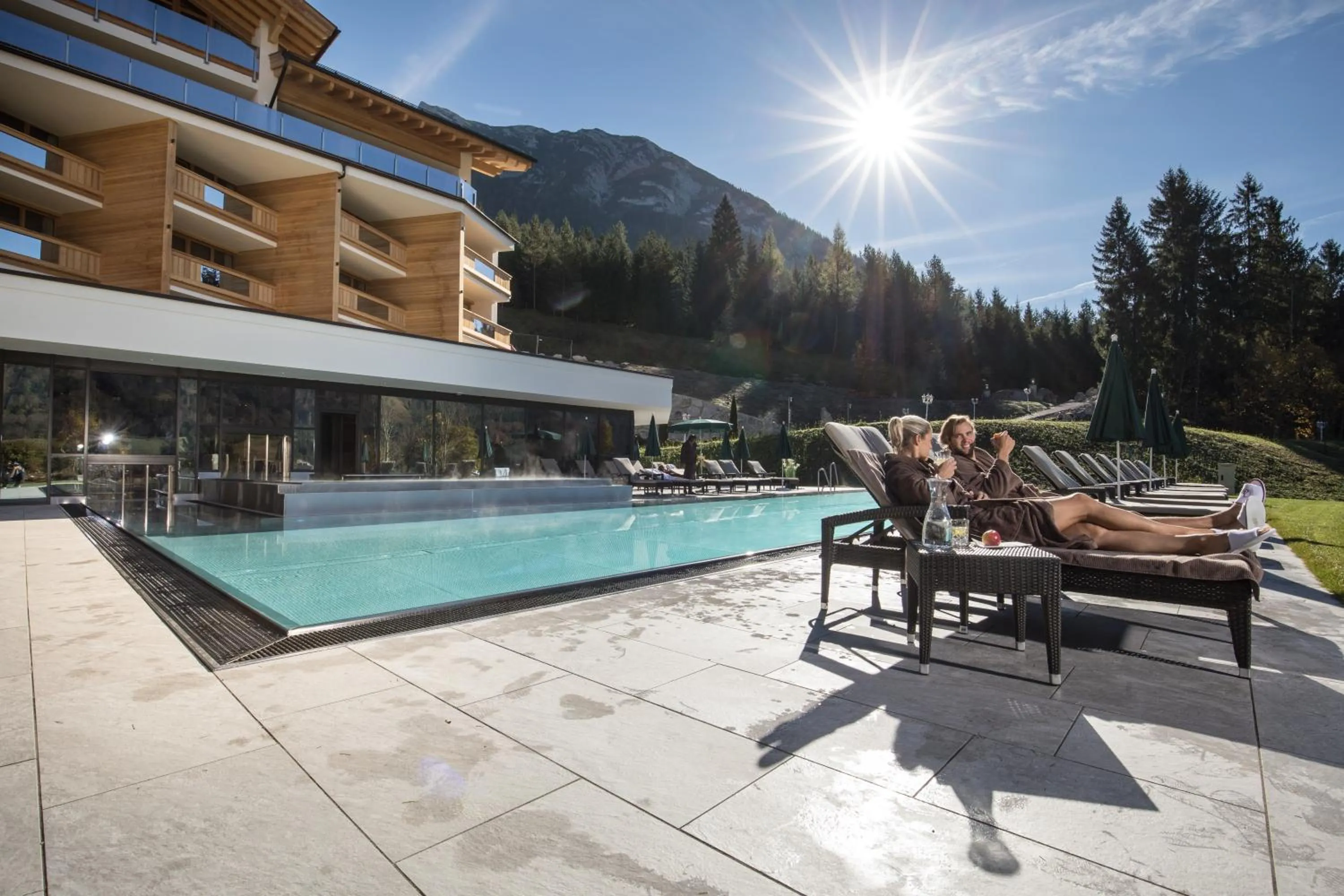 Open Air Bath in Natur- und Aktivresort Reiterhof
