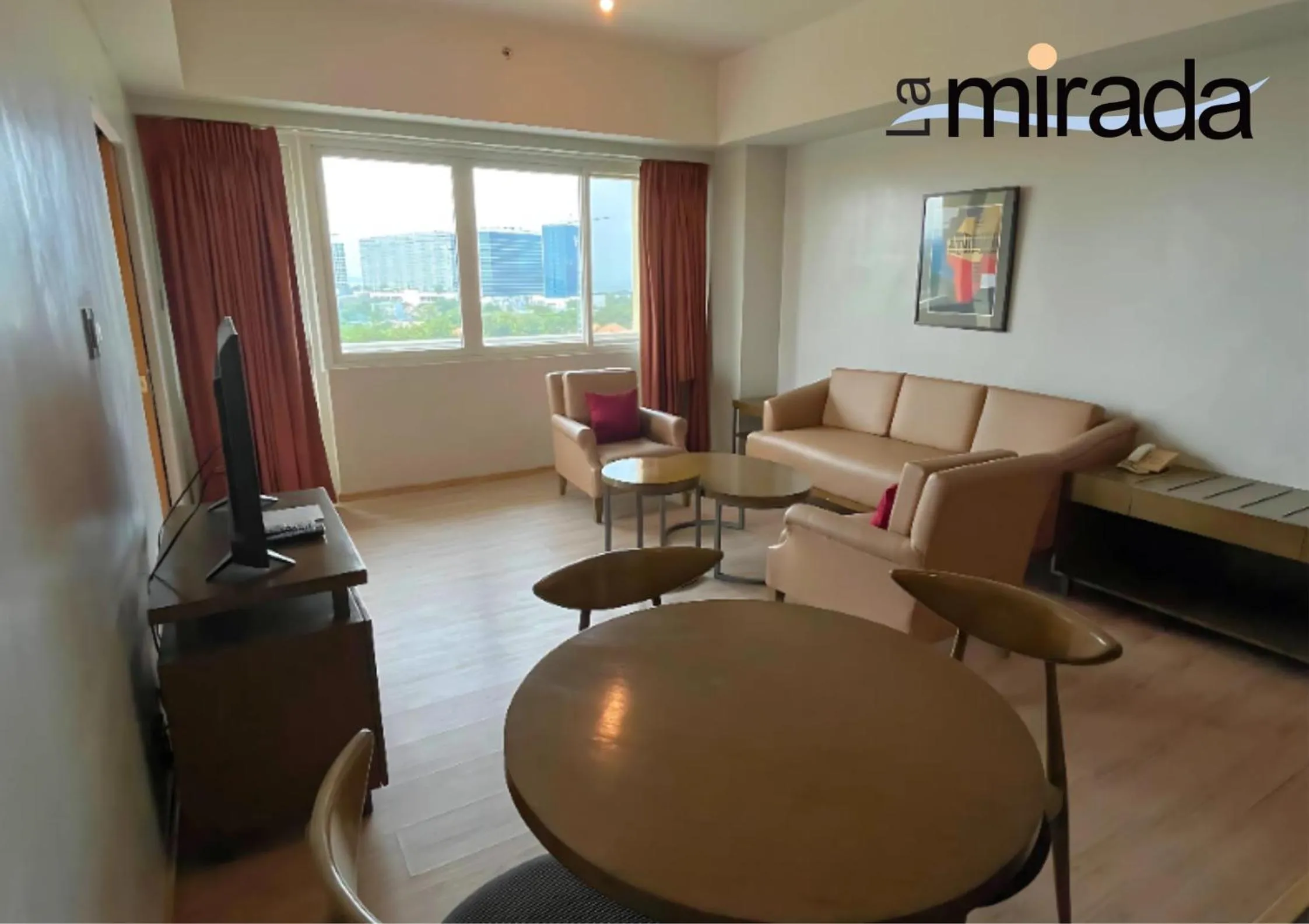 Living room in La Mirada Hotel