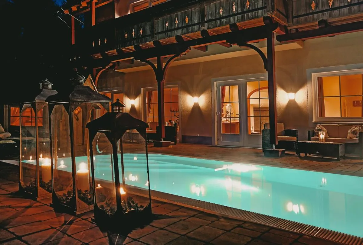 Pool view in Hotel Rosenhof Murau