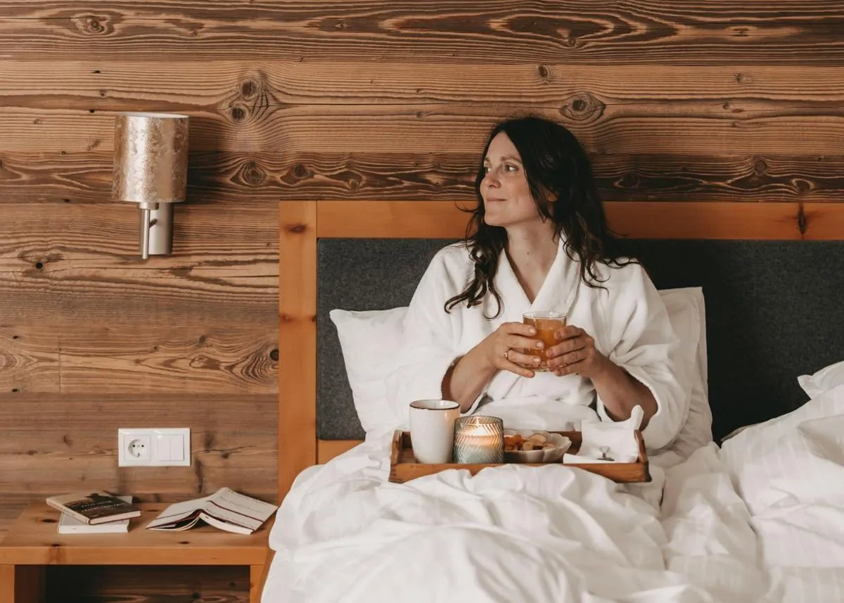 Bed in Hotel Rosenhof Murau