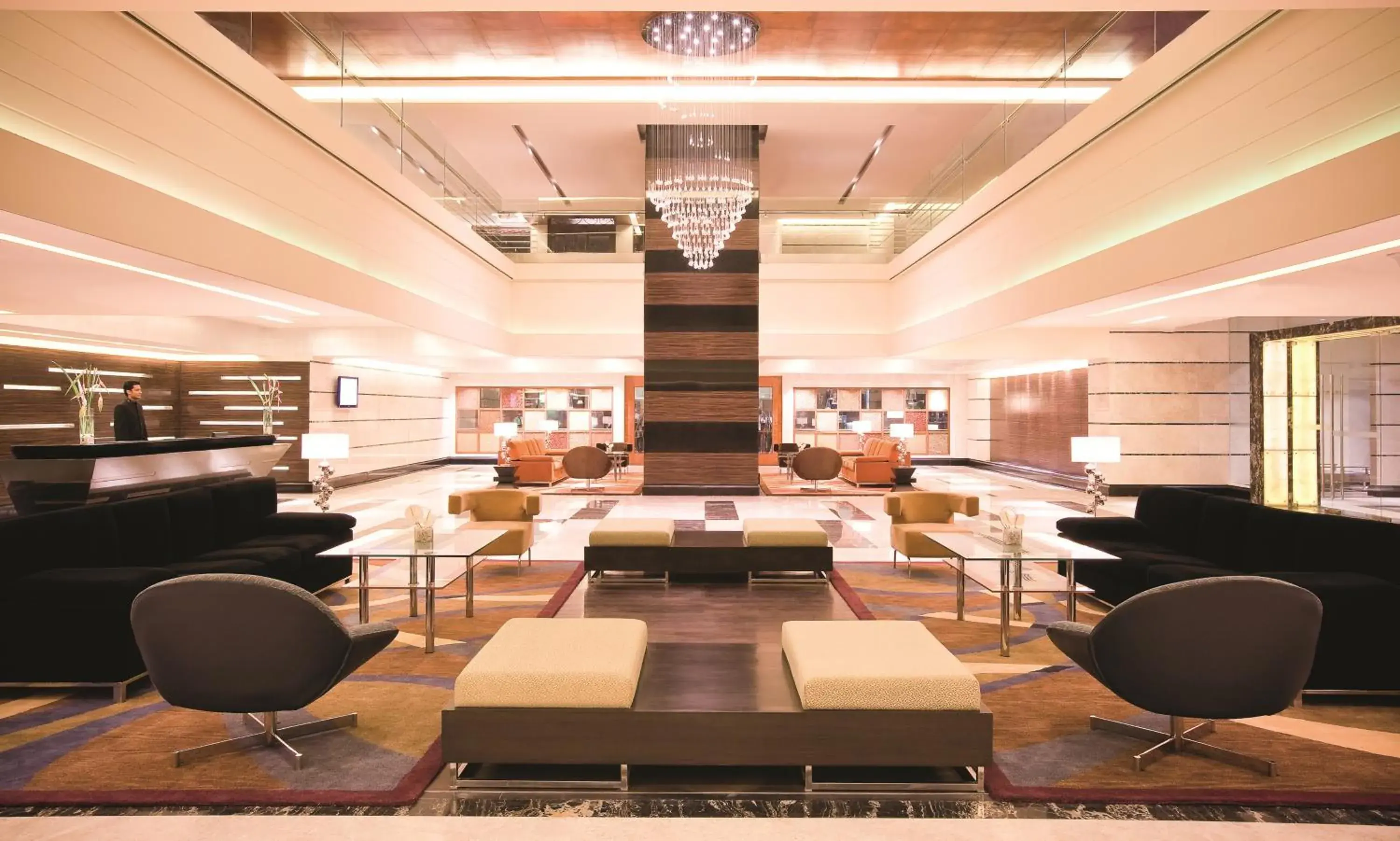 Lobby or reception in Gokulam Grand Hotel & Spa Bangalore Lobby or reception in Gokulam Grand Hotel & Spa Bangalore