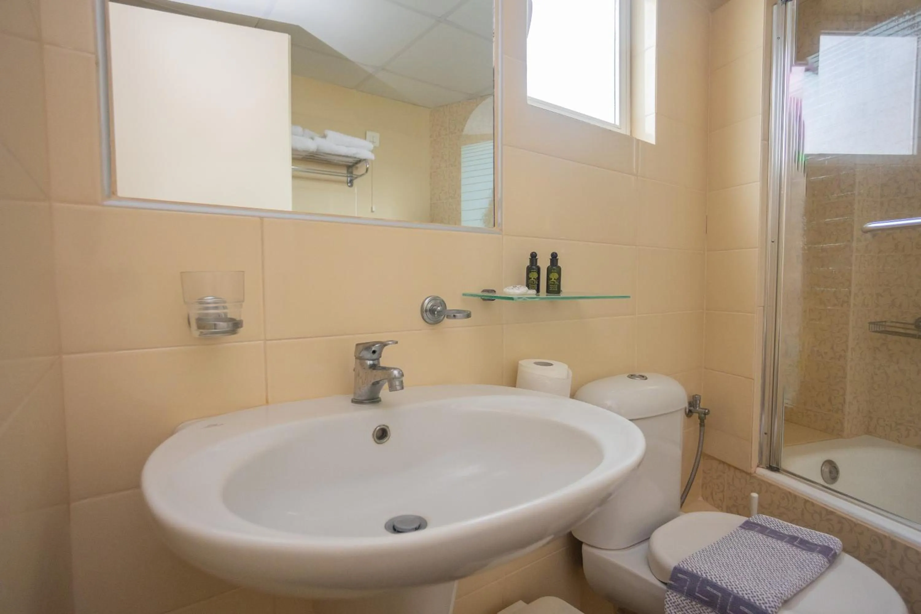 Shower in Hotel Aspassia