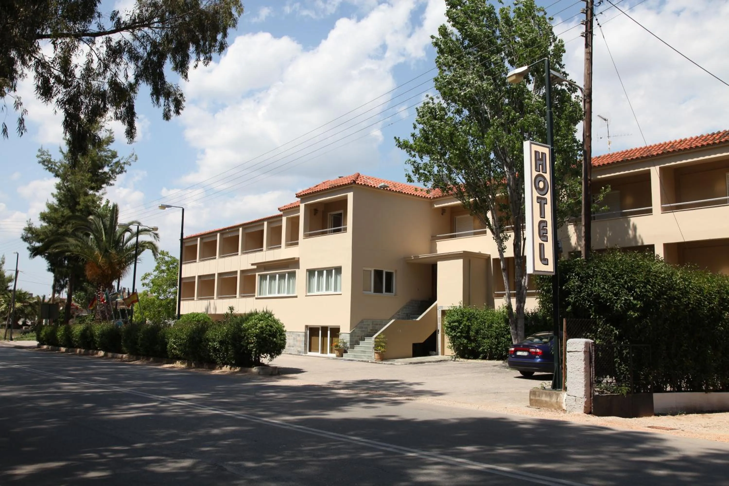 Facade/entrance in Hotel Aspassia
