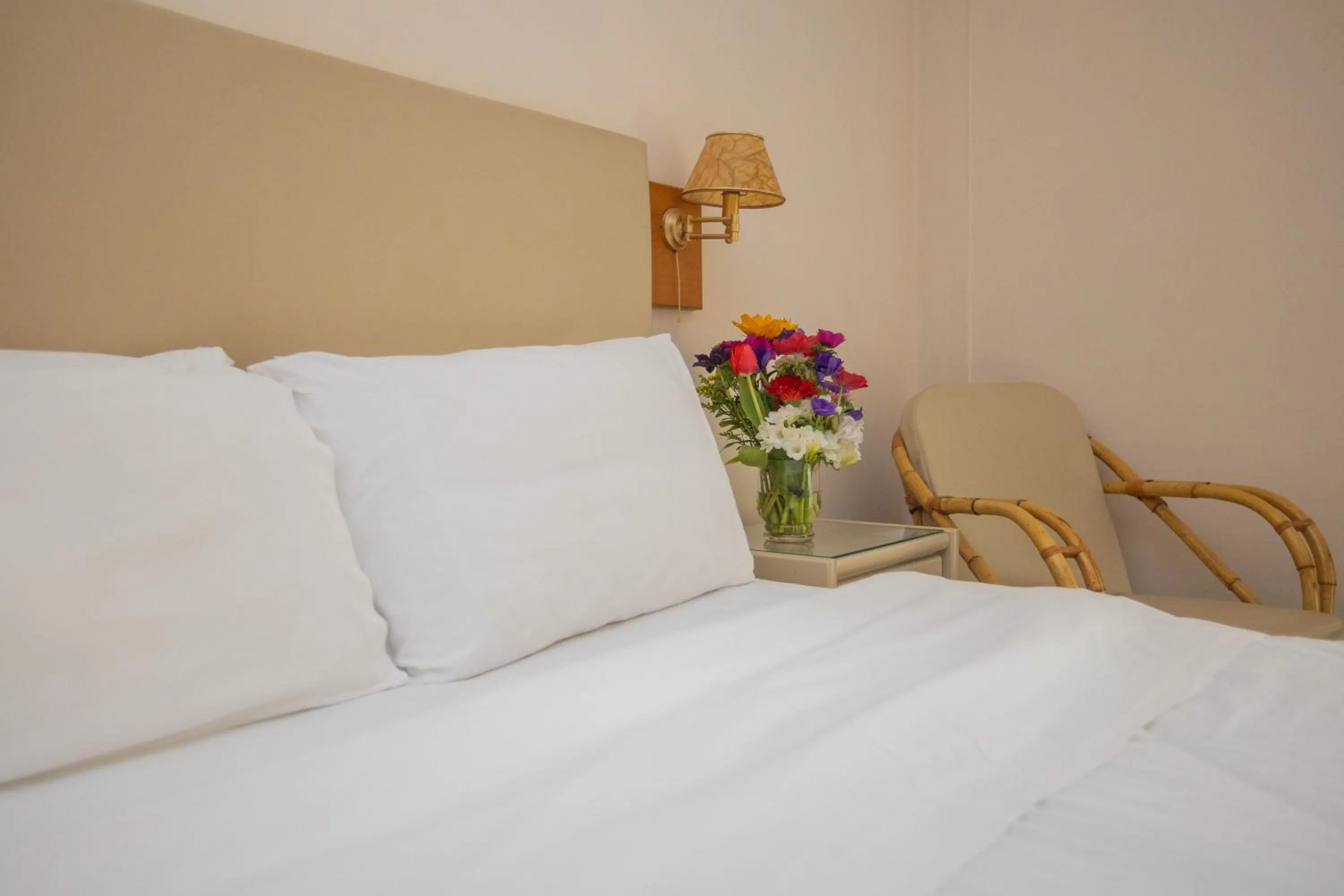 Bed in Hotel Aspassia