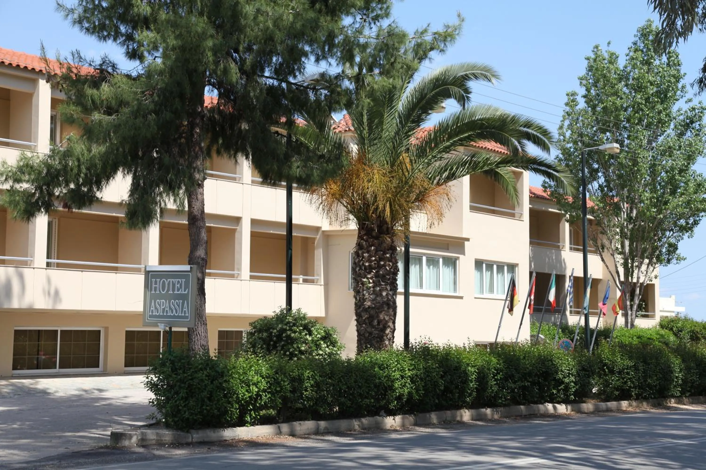 Facade/entrance in Hotel Aspassia