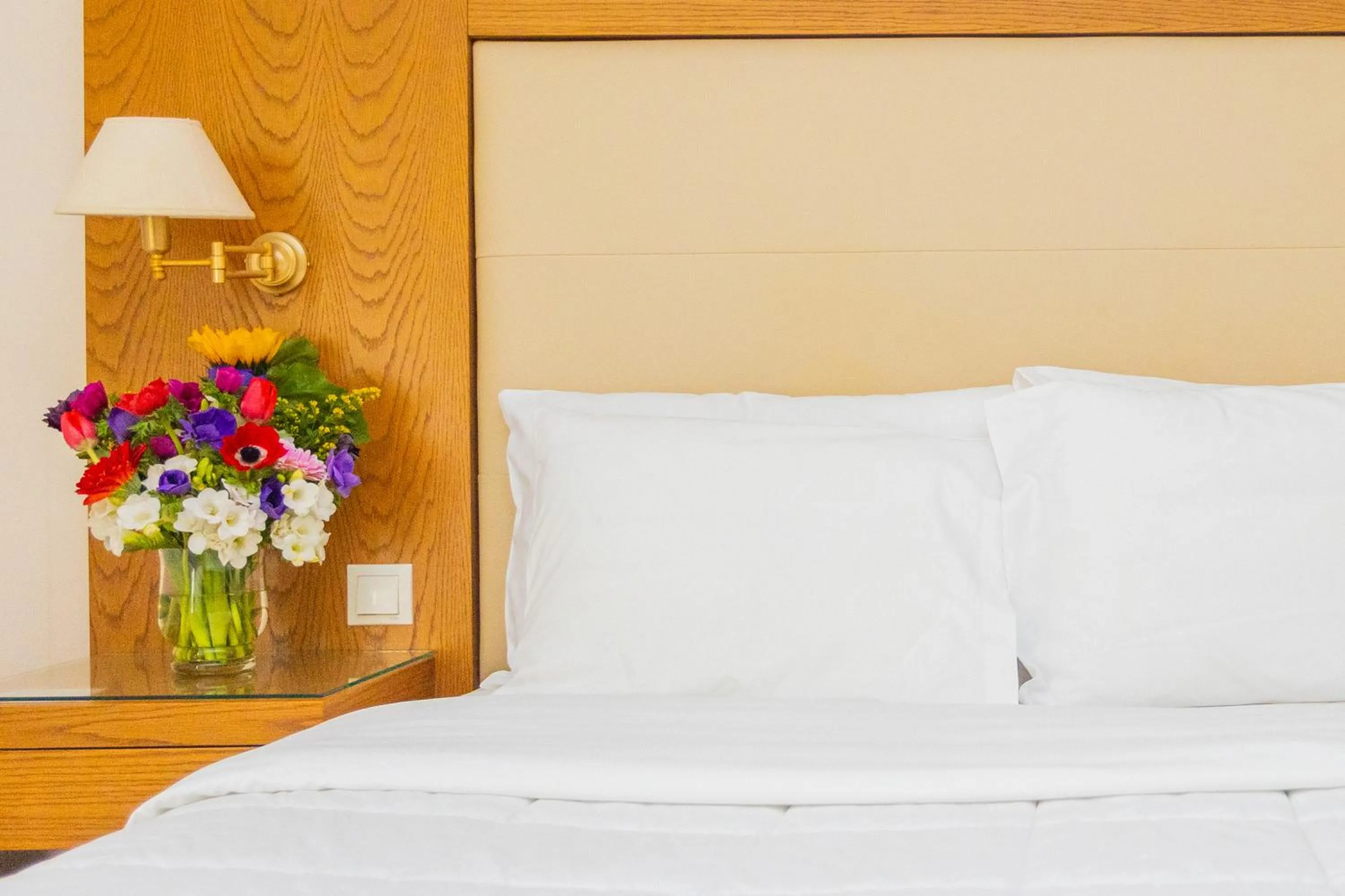 Bed in Hotel Aspassia