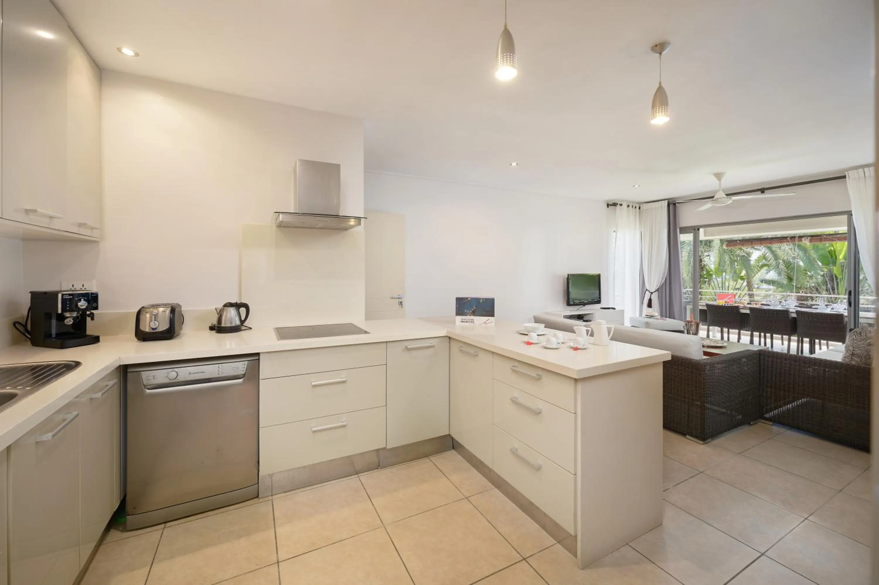 Kitchen or kitchenette in Bon Azur Beachfront Suites & Penthouses by LOV Mauritius