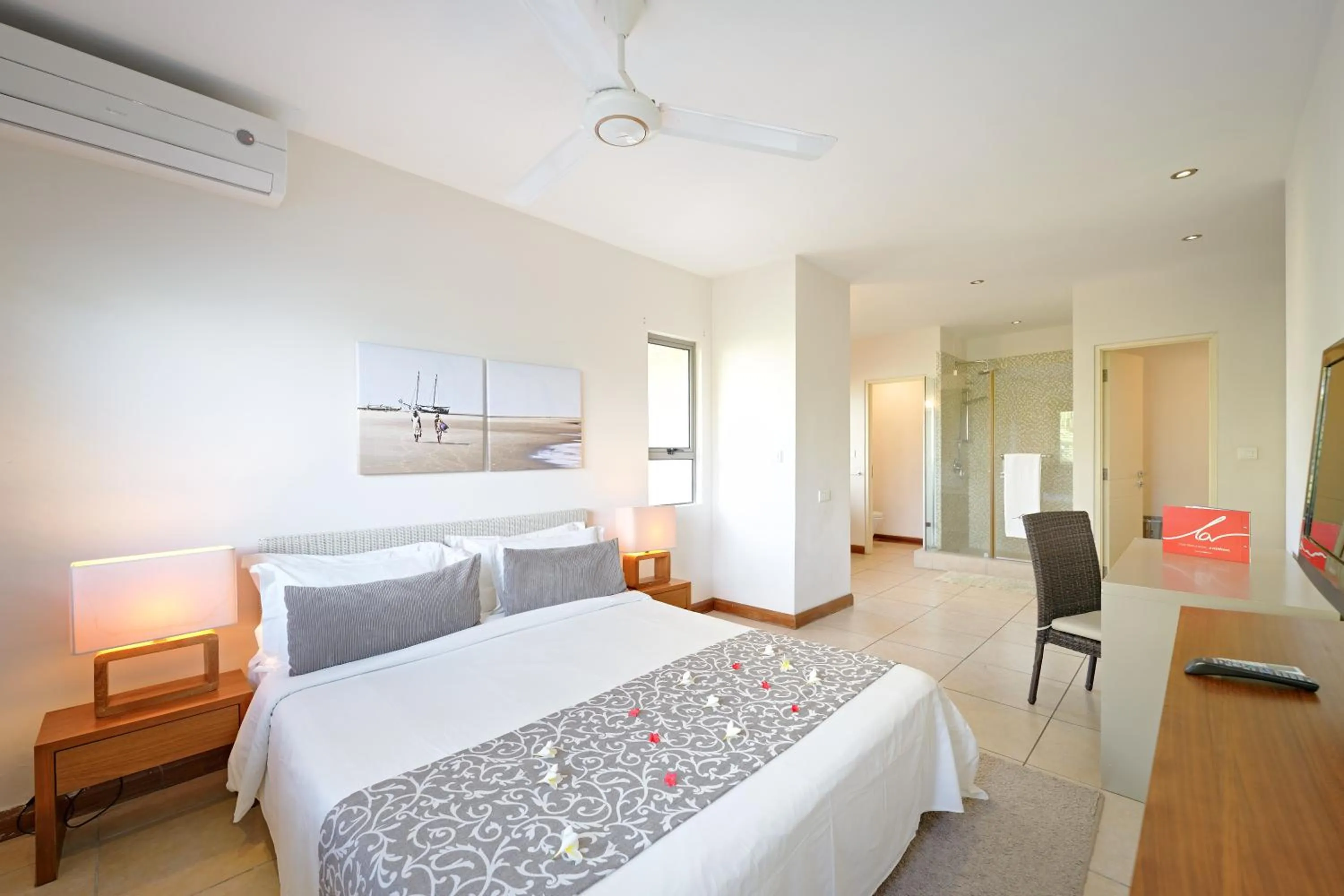 Bedroom, Bed in Bon Azur Beachfront Suites & Penthouses by LOV Mauritius