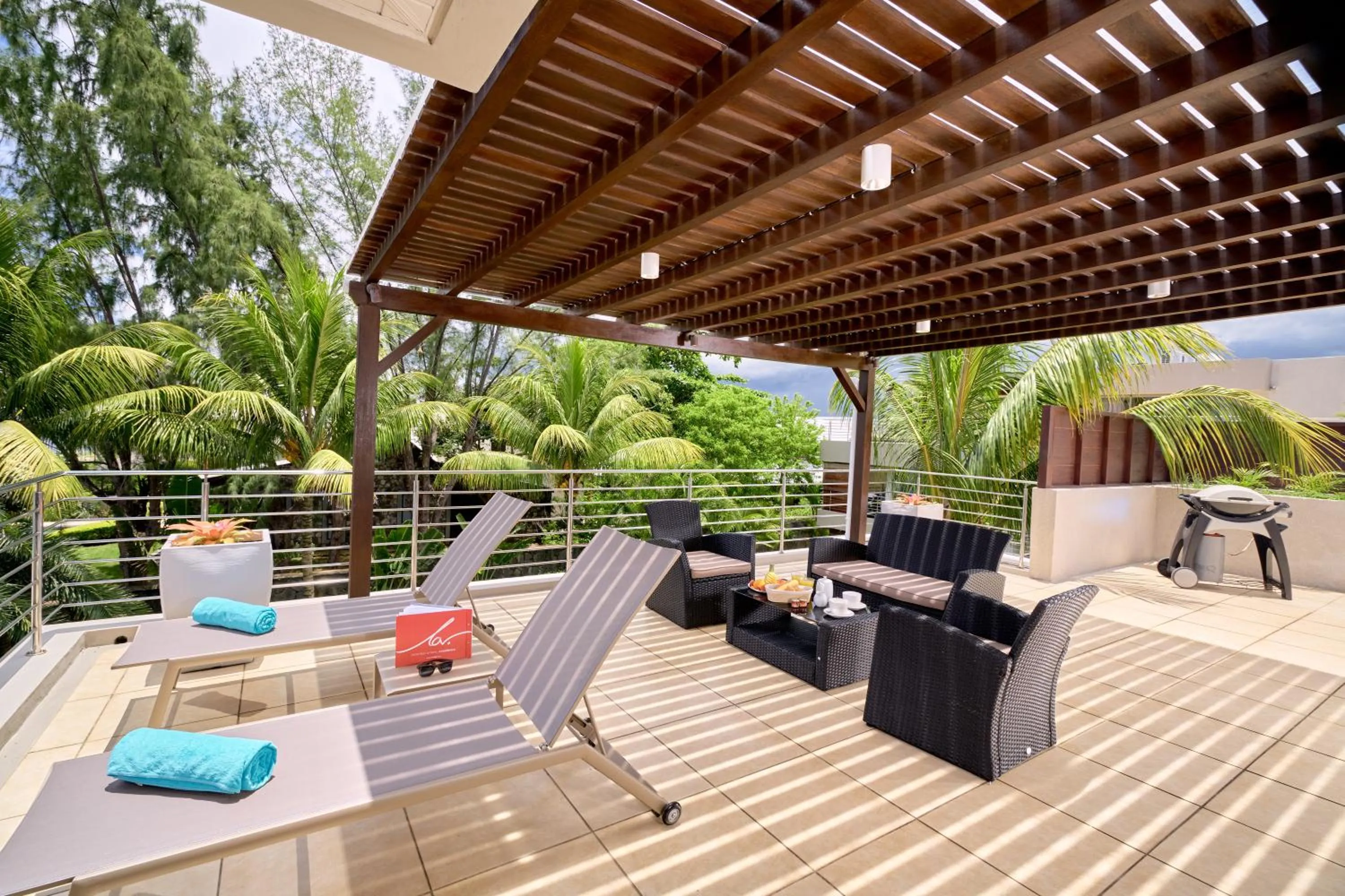 Balcony/Terrace in Bon Azur Beachfront Suites & Penthouses by LOV Mauritius
