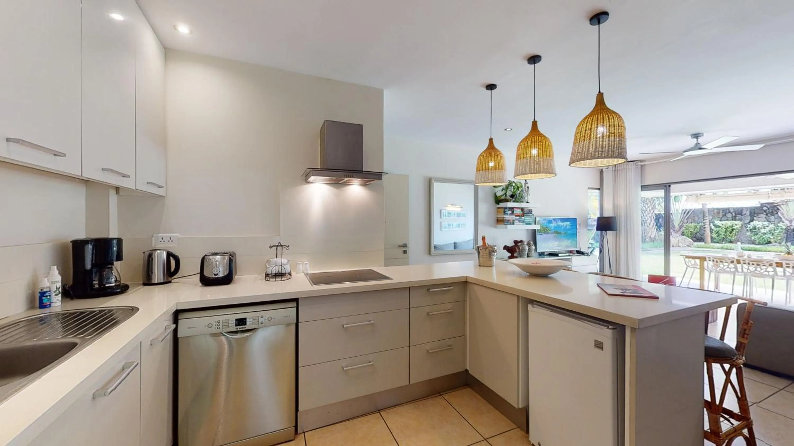 Kitchen or kitchenette in Bon Azur Beachfront Suites & Penthouses by LOV Mauritius