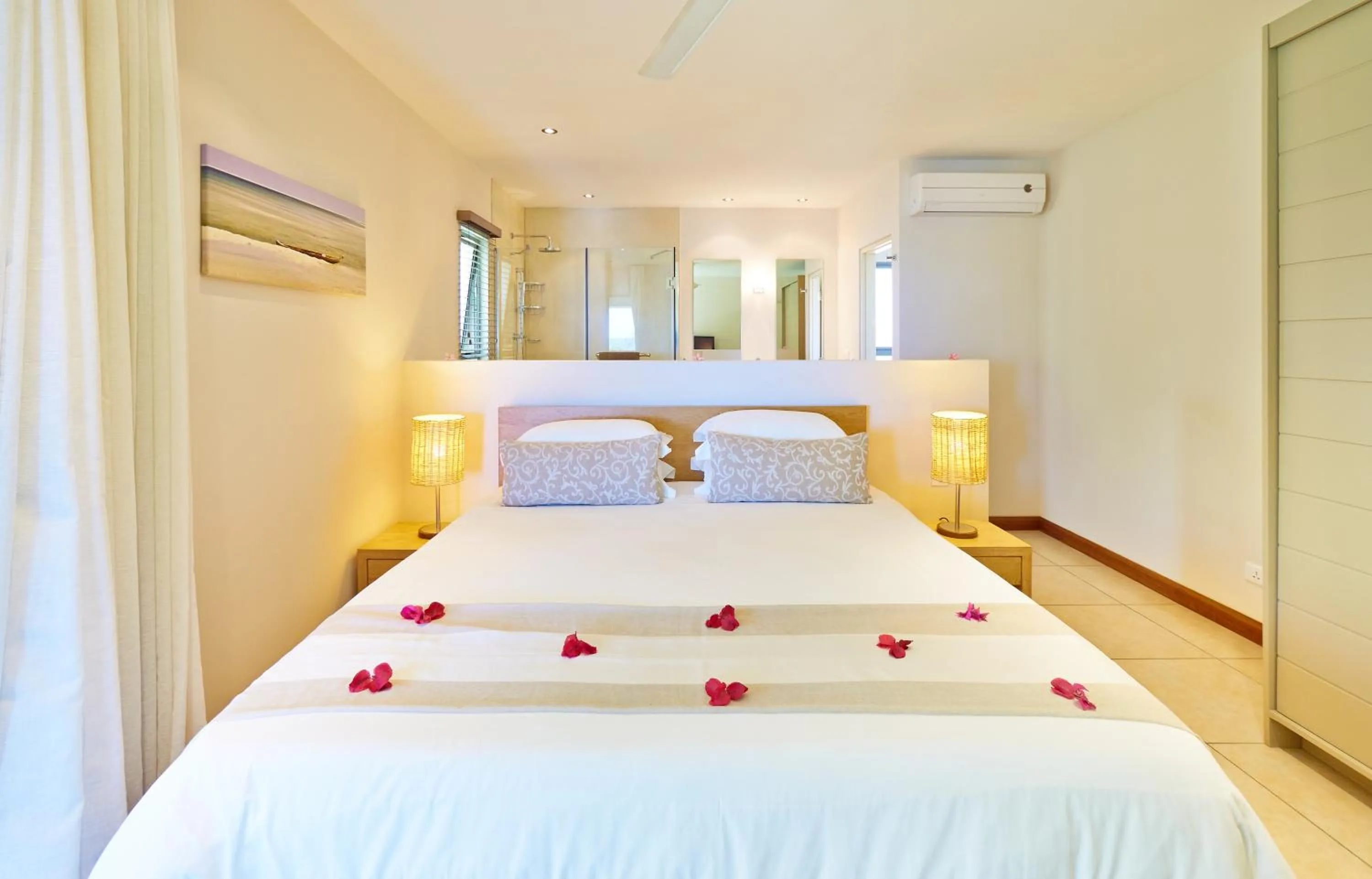 Bed in Bon Azur Beachfront Suites & Penthouses by LOV Mauritius