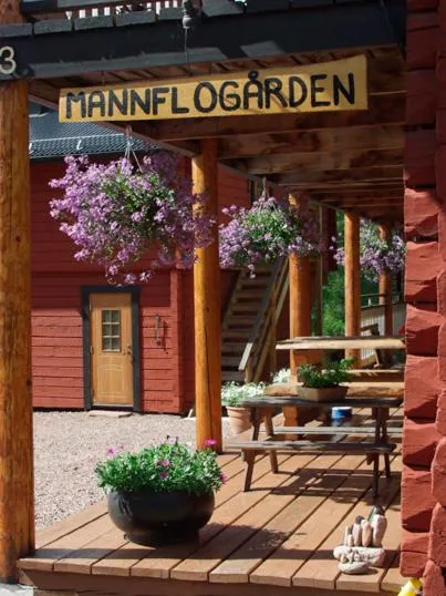 Garden in Mannflogården Bed & Breakfast , Sälenfjällen