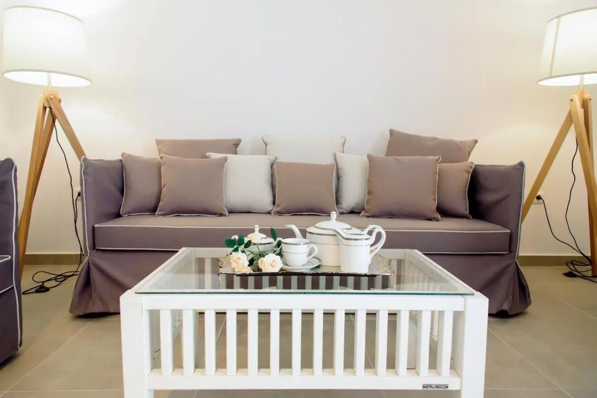 Seating area in Stavros Beach Hotel