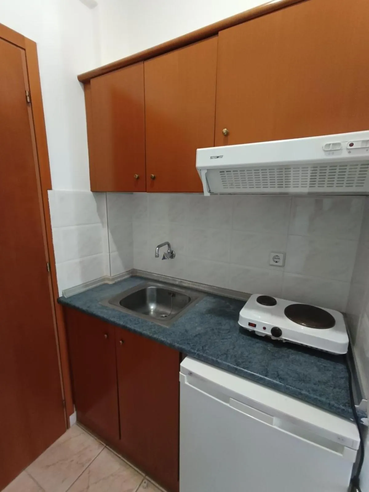 Kitchen or kitchenette in Stavros Beach Hotel