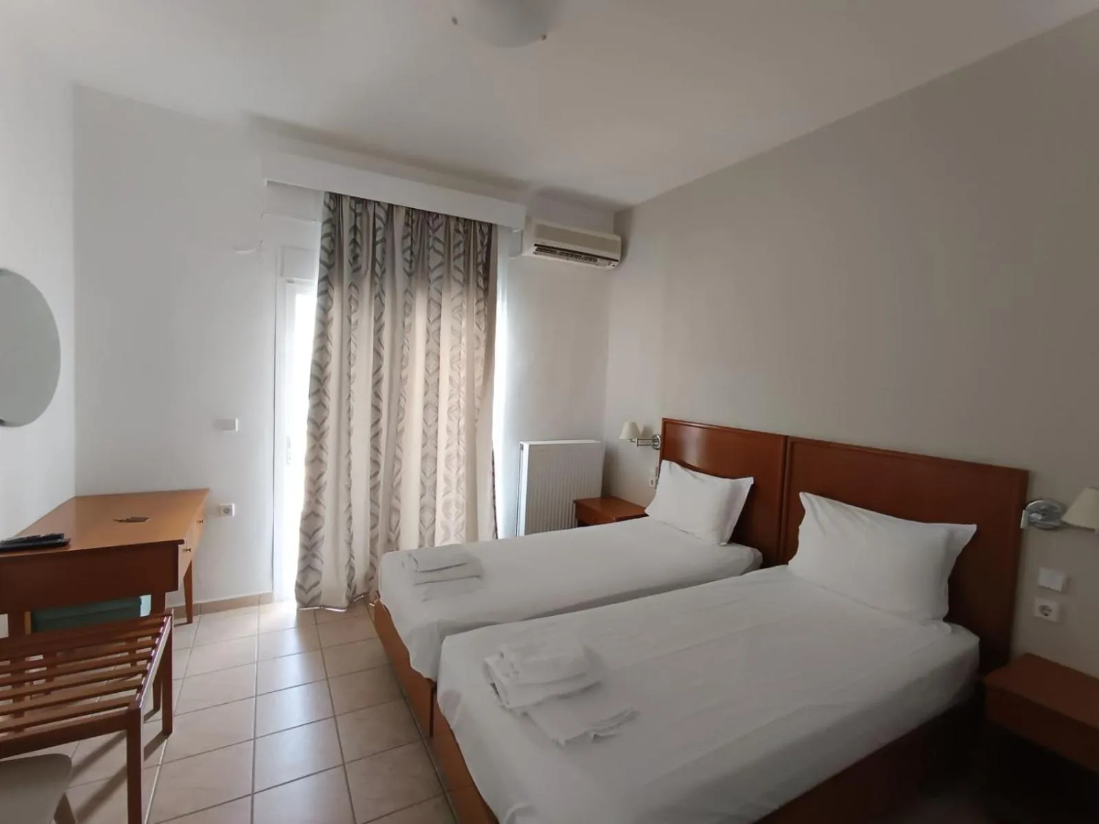 Bed in Stavros Beach Hotel