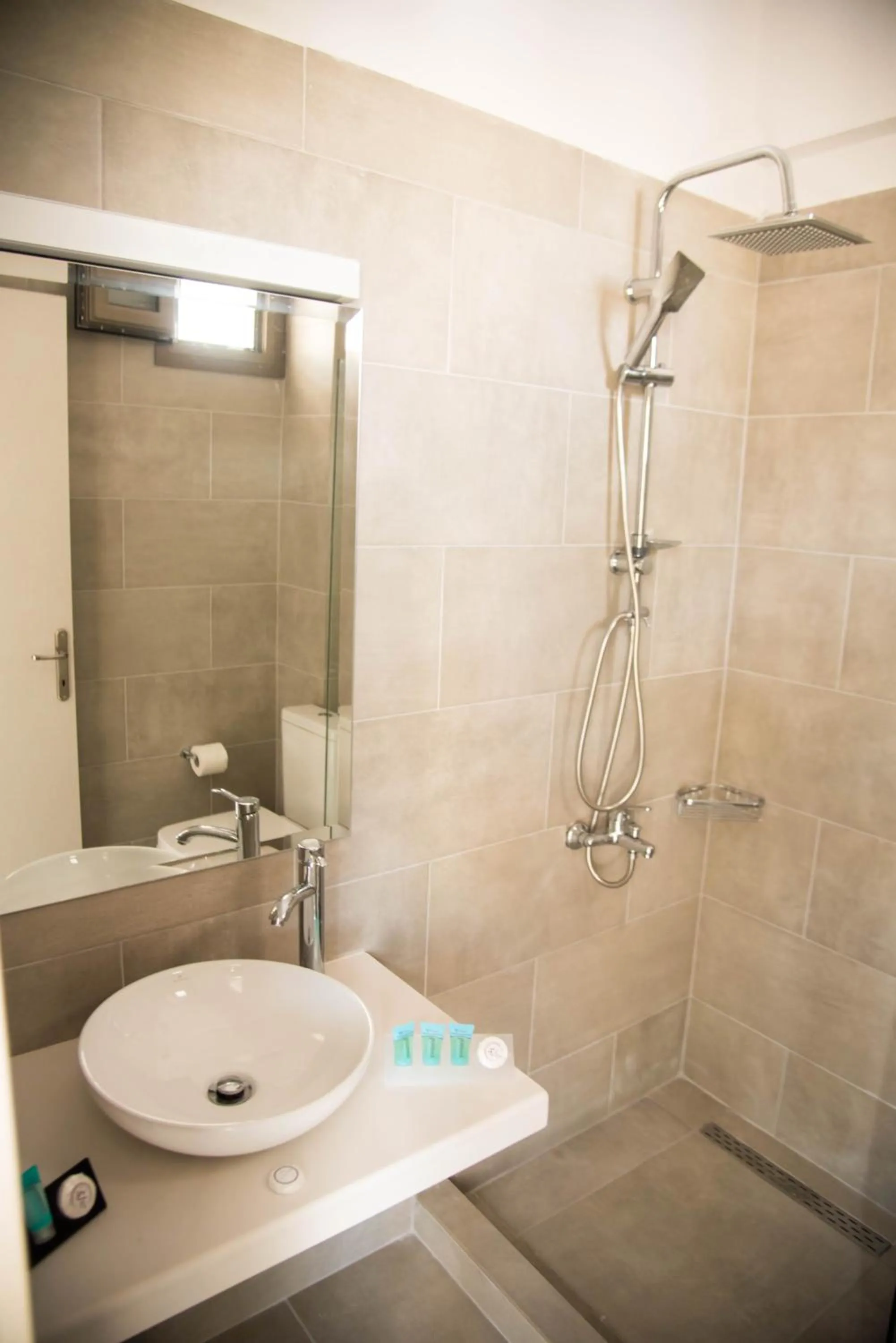 Shower in Stavros Beach Hotel