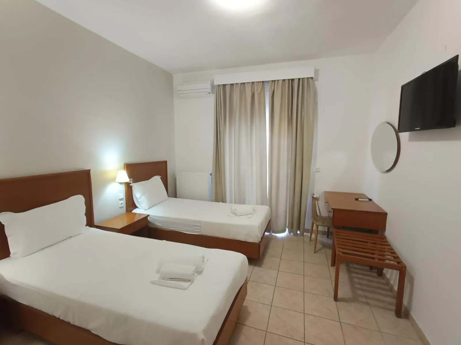 Bed in Stavros Beach Hotel