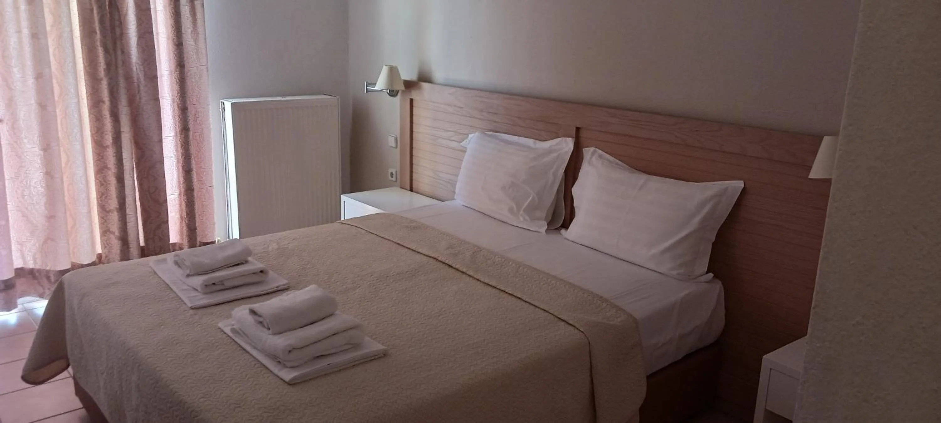 Bed in Stavros Beach Hotel