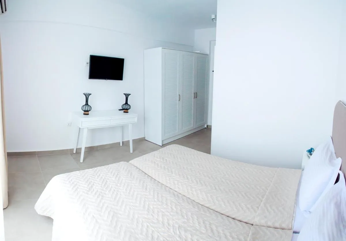 Bed in Stavros Beach Hotel